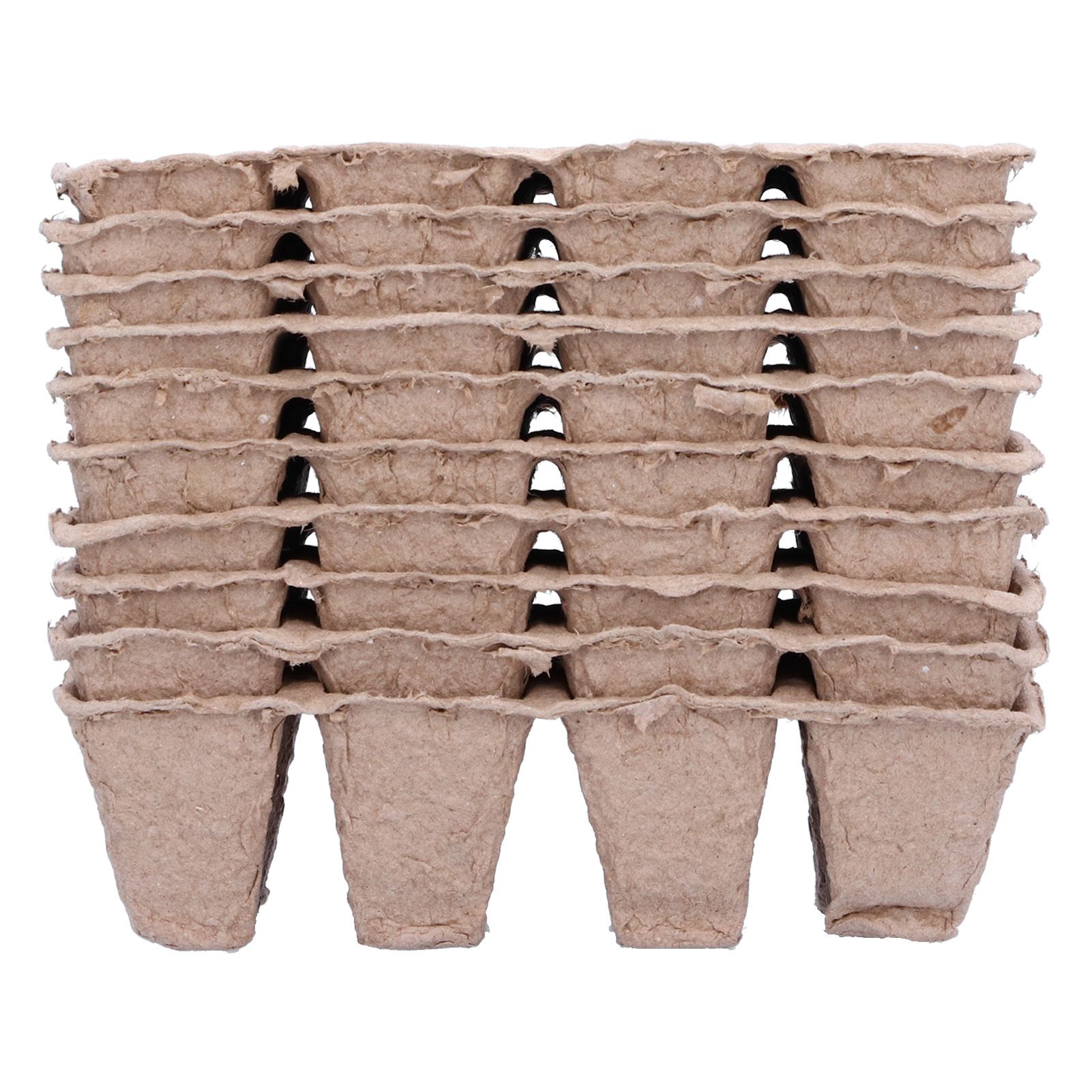 10Pcs 12‑Grid Paper Peat Pot Degradable Nursery Seedling Cup Gardening Accessory view 14