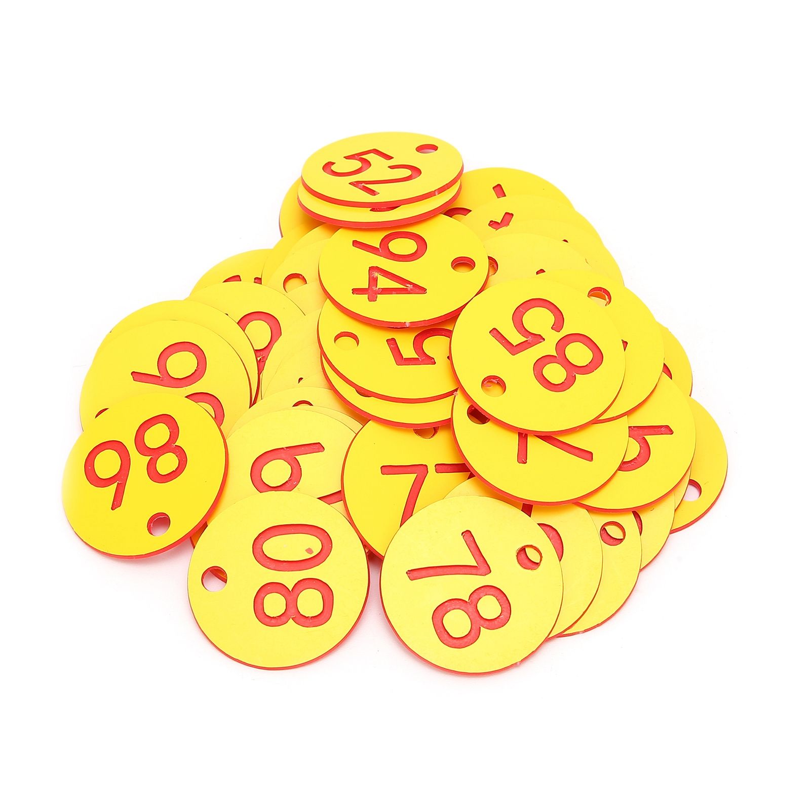 50Pcs Beehive Tag ABS Round Numbered Sign Labels with Hole Livestock Accessory view 2