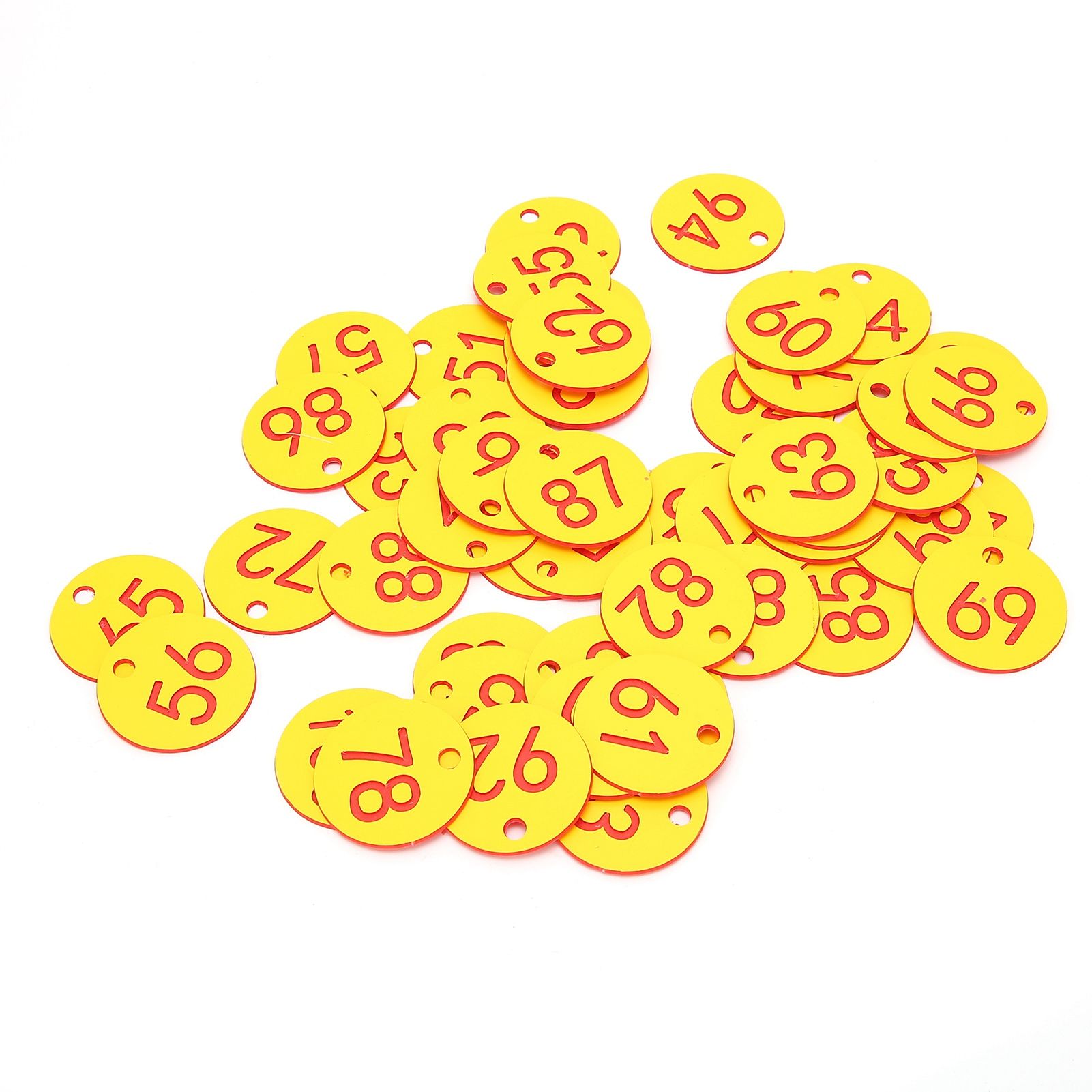 50Pcs Beehive Tag ABS Round Numbered Sign Labels with Hole Livestock Accessory view 4