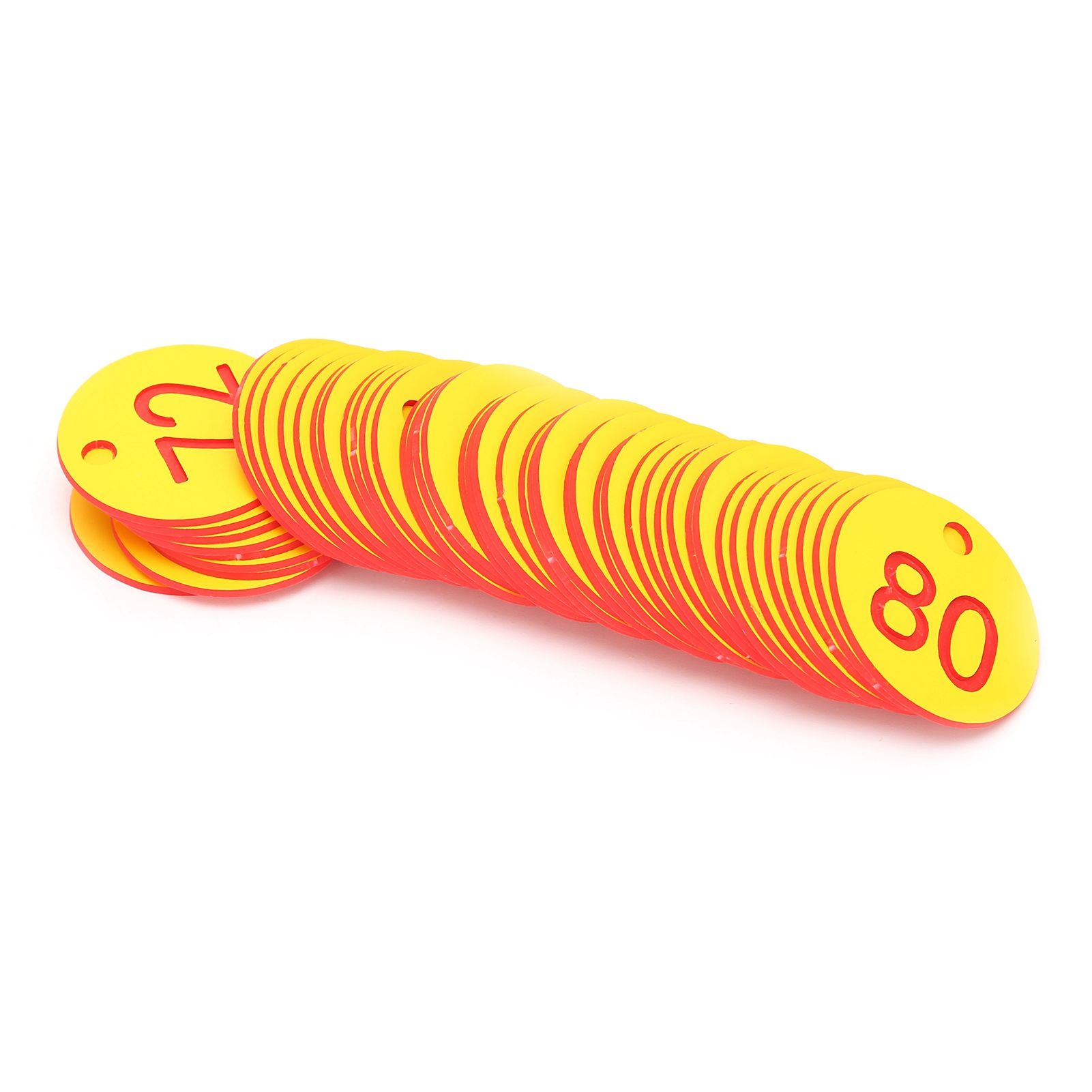 50Pcs Beehive Tag ABS Round Numbered Sign Labels with Hole Livestock Accessory view 7