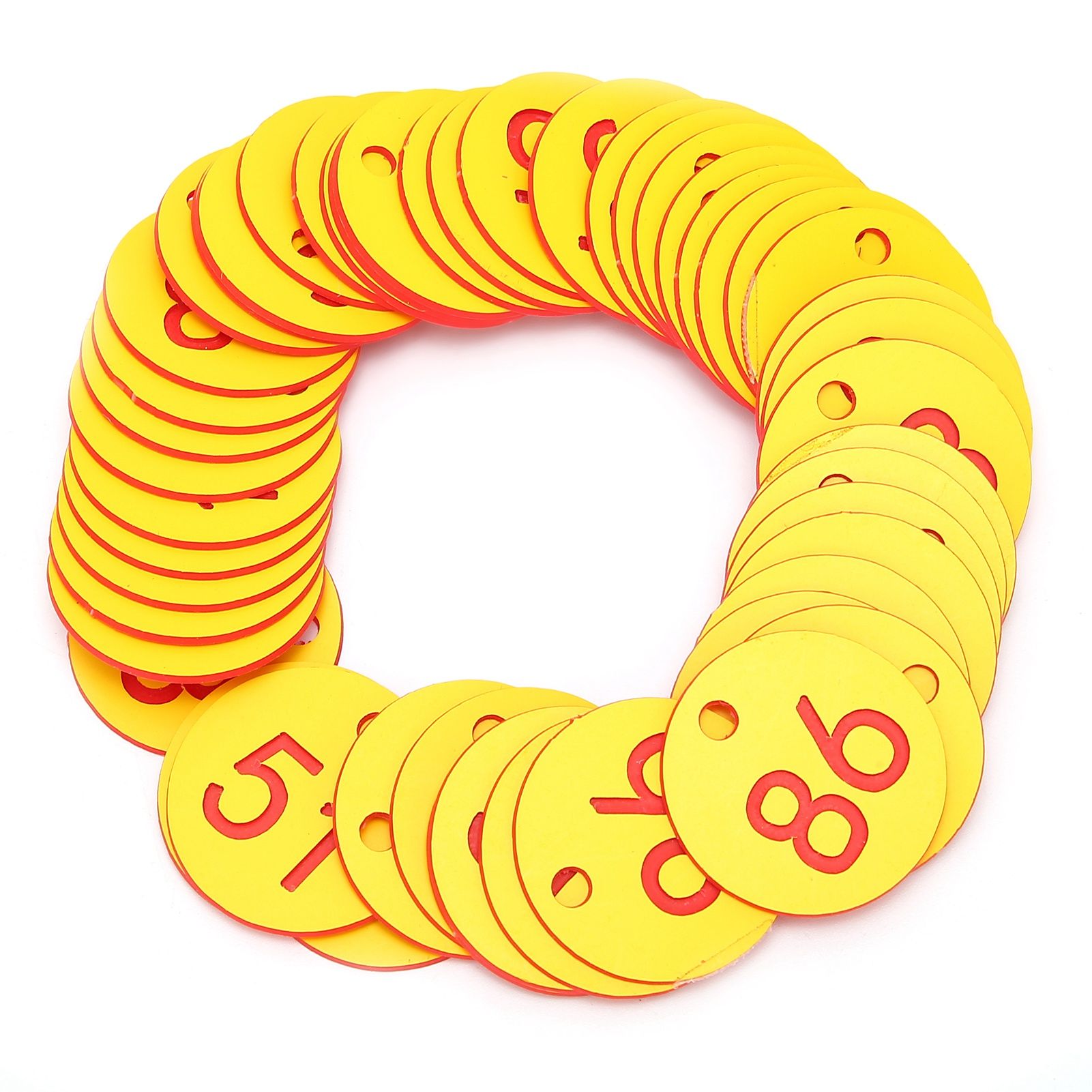 50Pcs Beehive Tag ABS Round Numbered Sign Labels with Hole Livestock Accessory view 9