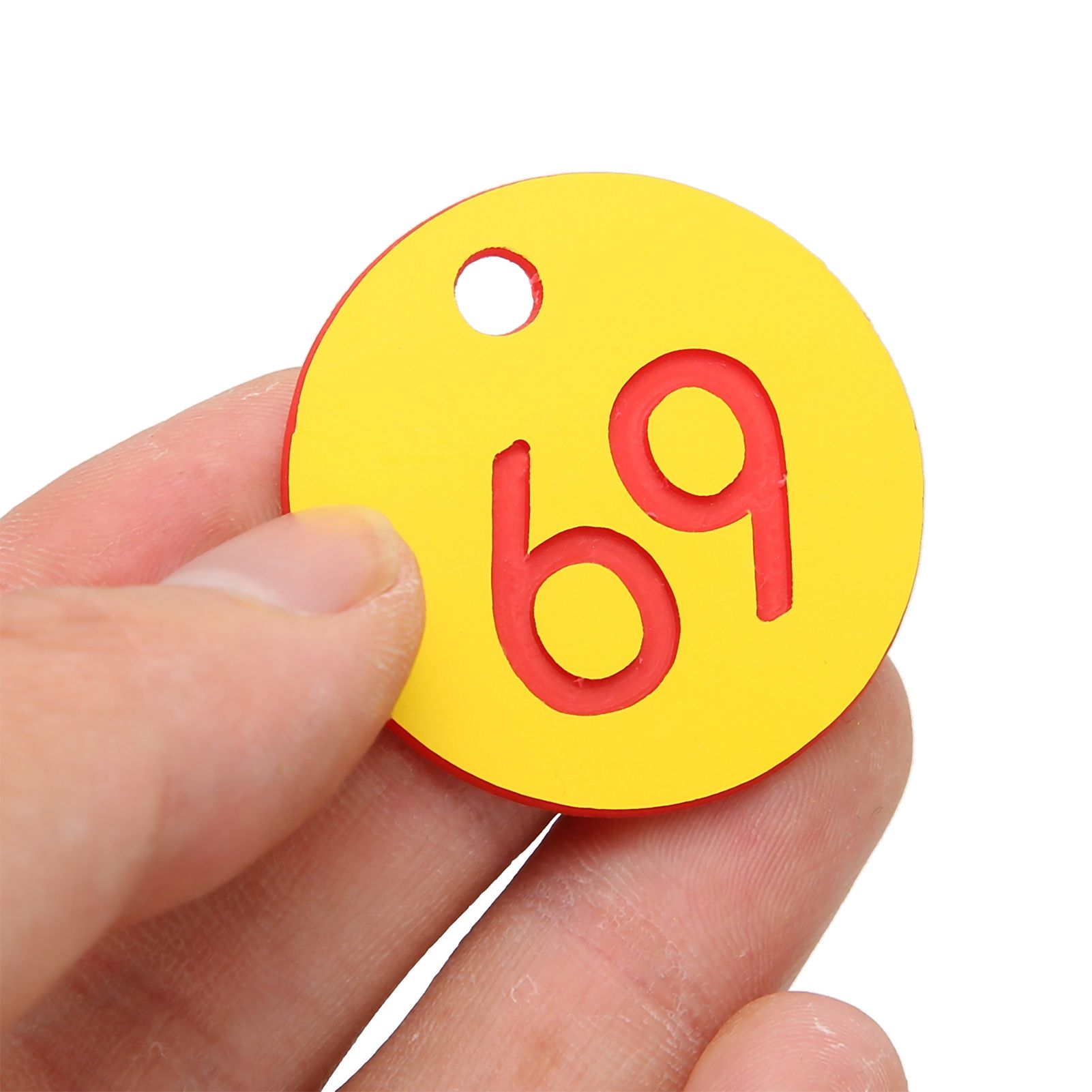 50Pcs Beehive Tag ABS Round Numbered Sign Labels with Hole Livestock Accessory view 15