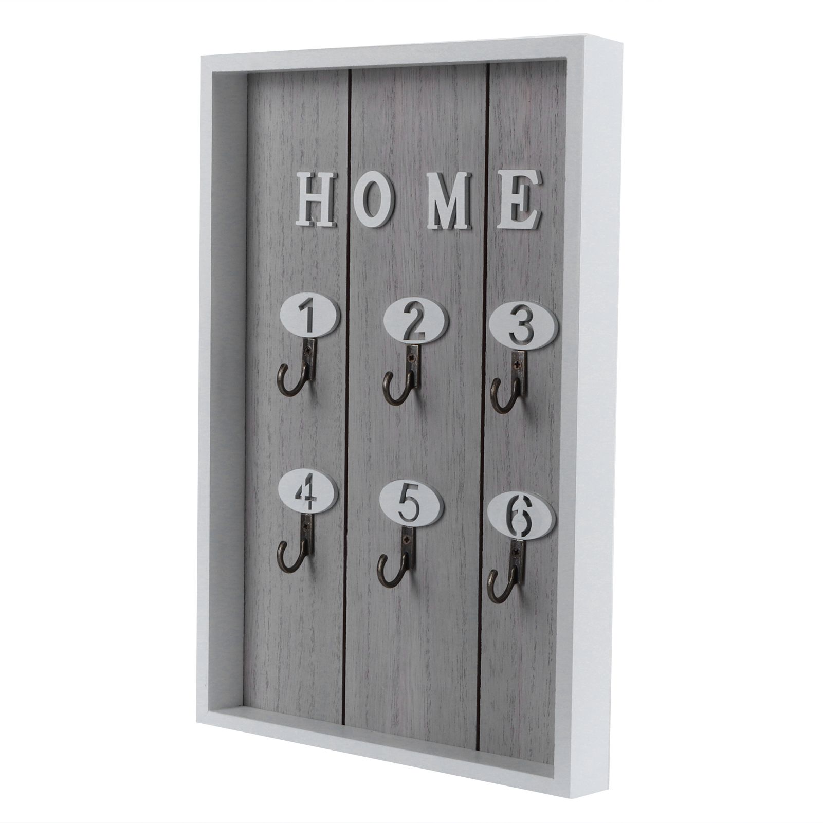 WallMounted Key Rack Wooden Key Organizer Hanger Decorative Key Hanging Holder view 2