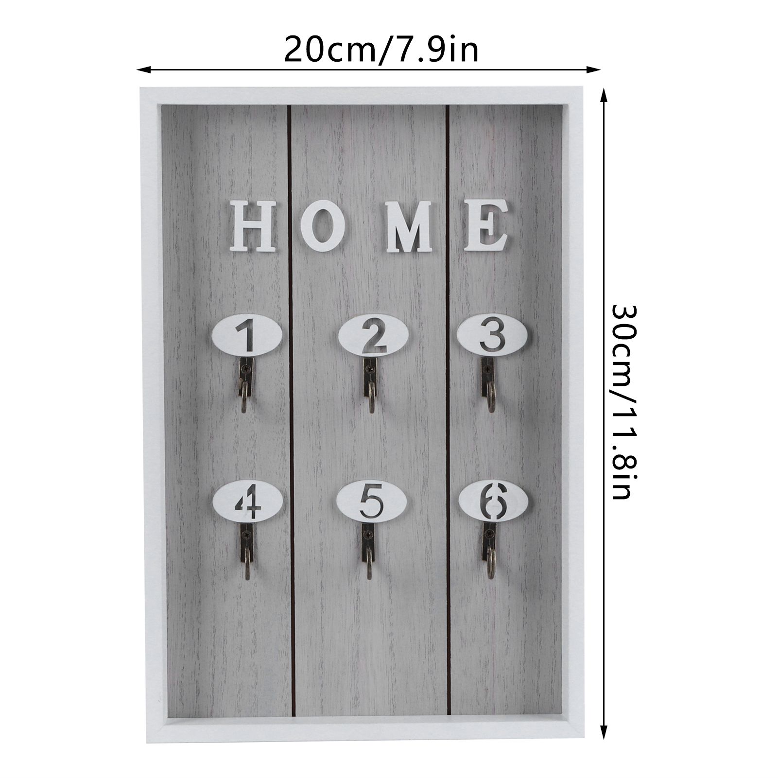 WallMounted Key Rack Wooden Key Organizer Hanger Decorative Key Hanging Holder view 14