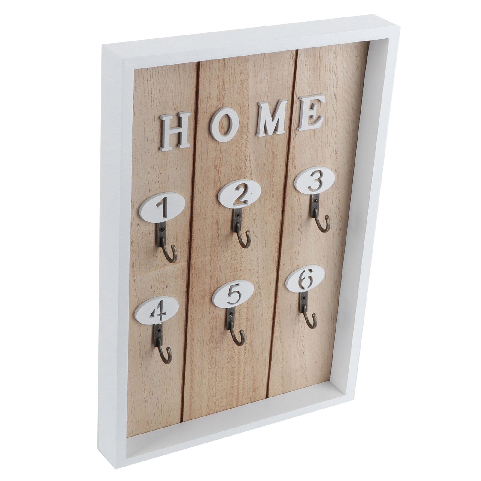 WallMounted Key Rack Wooden Key Organizer Hanger Decorative Key Hanging Holder view 3