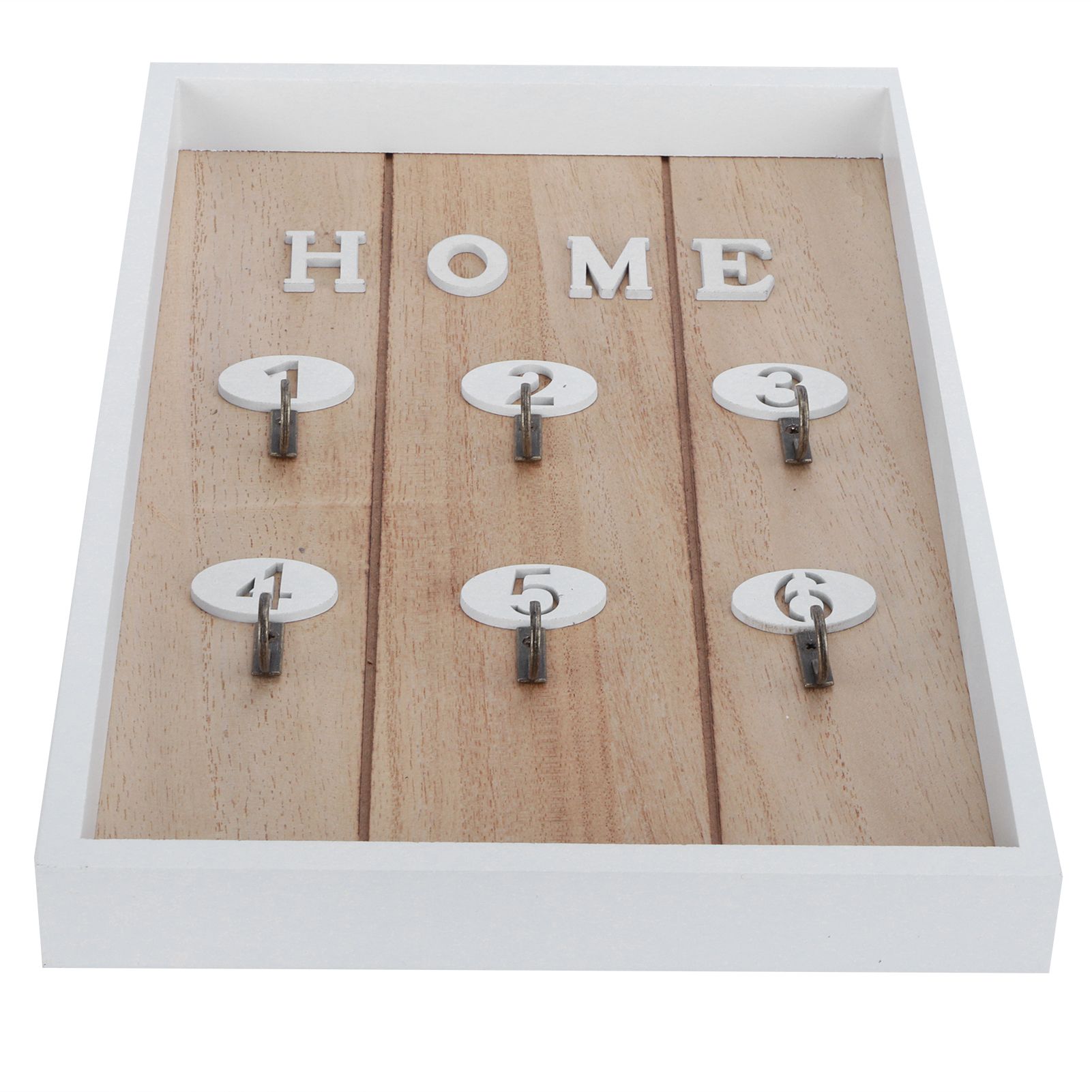 WallMounted Key Rack Wooden Key Organizer Hanger Decorative Key Hanging Holder view 4