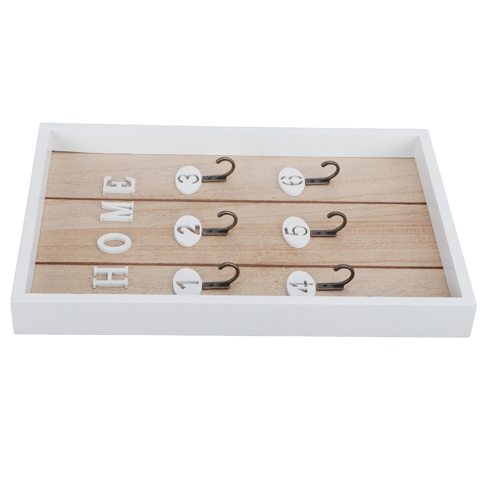 WallMounted Key Rack Wooden Key Organizer Hanger Decorative Key Hanging Holder view 6
