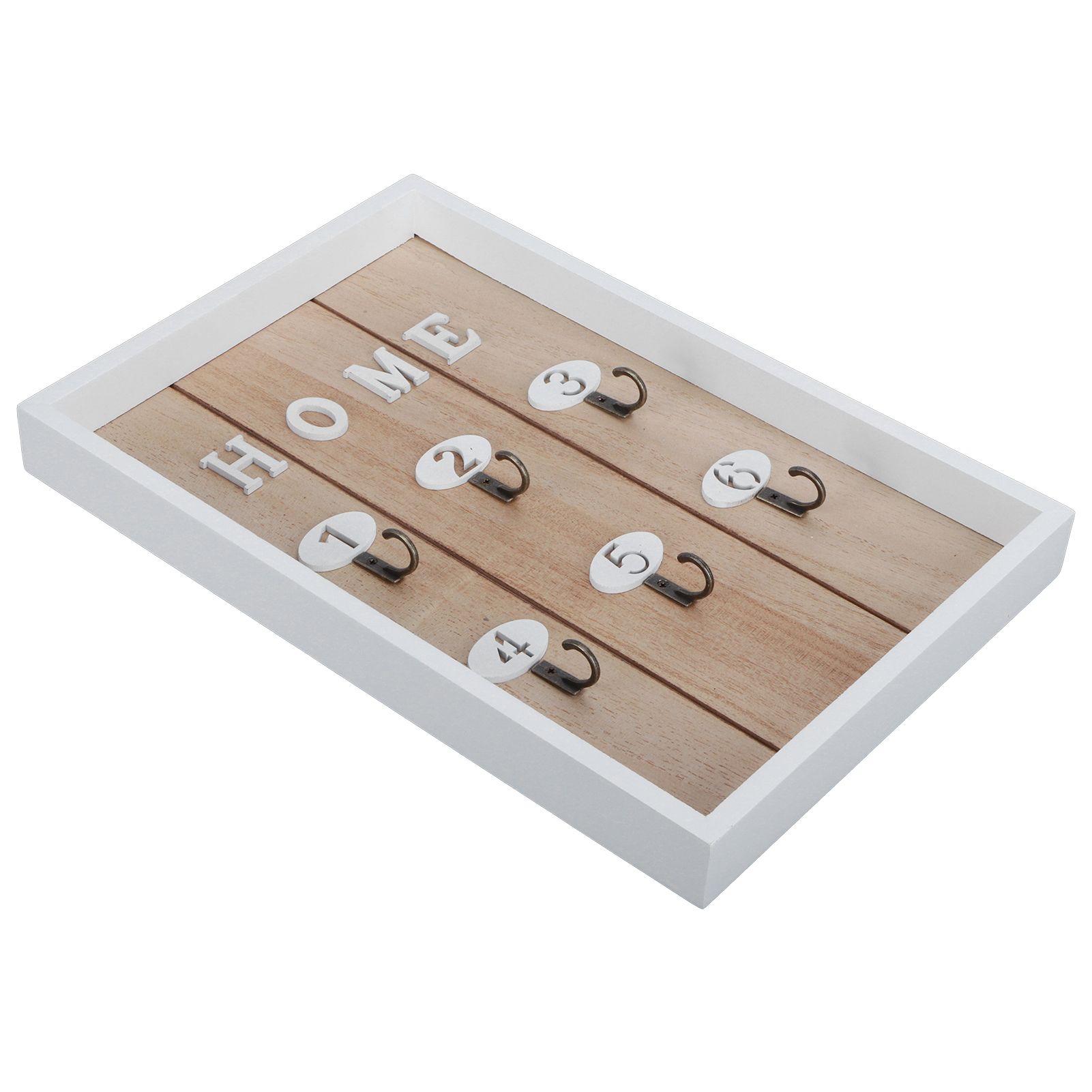 WallMounted Key Rack Wooden Key Organizer Hanger Decorative Key Hanging Holder view 7
