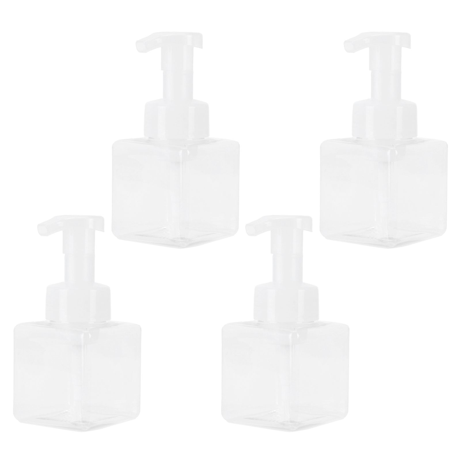 4PCS 250ml Clear Plastic Pump Bottles Foaming Soap Dispenser Refillable Foam view 4