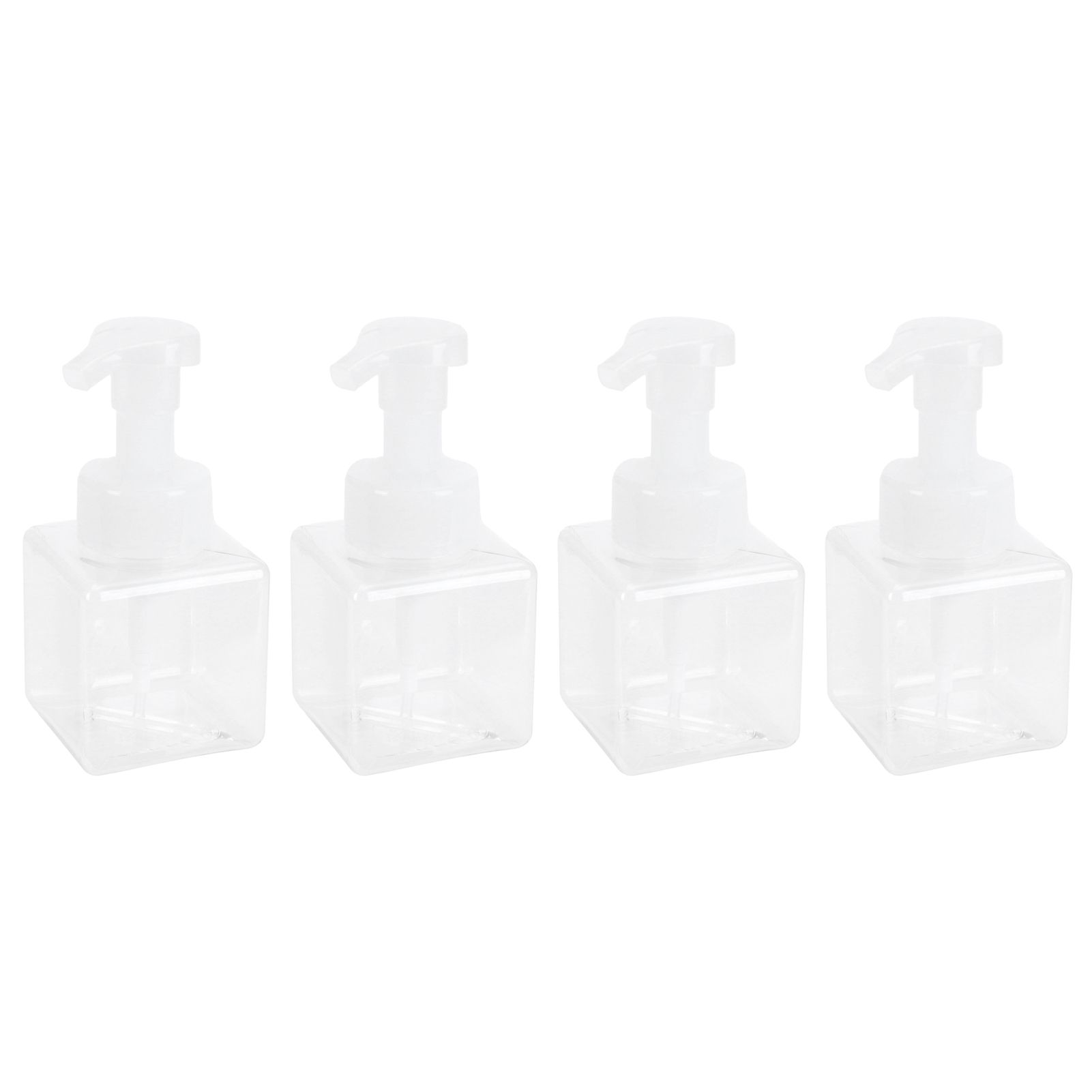 4PCS 250ml Clear Plastic Pump Bottles Foaming Soap Dispenser Refillable Foam view 6
