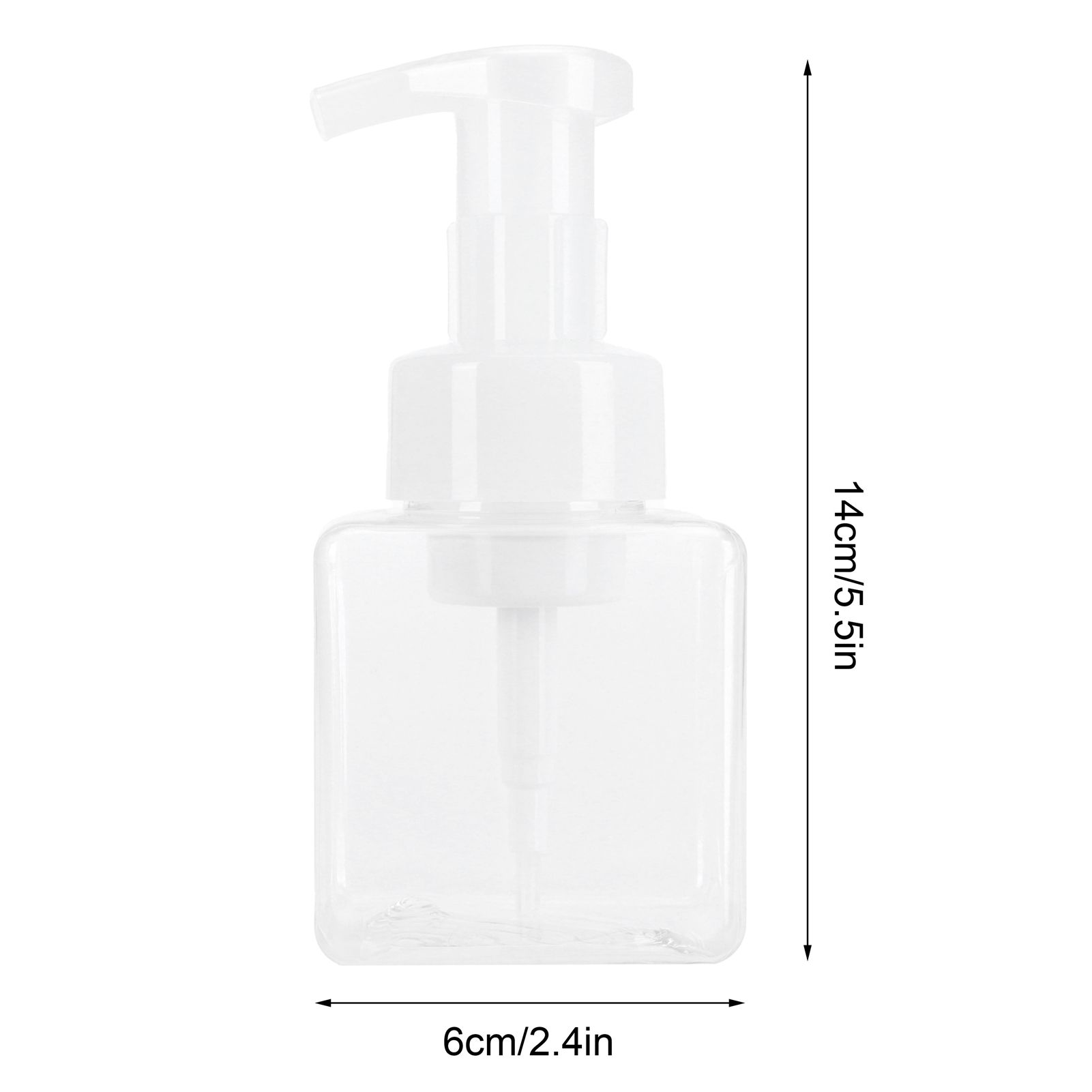 4PCS 250ml Clear Plastic Pump Bottles Foaming Soap Dispenser Refillable Foam view 14