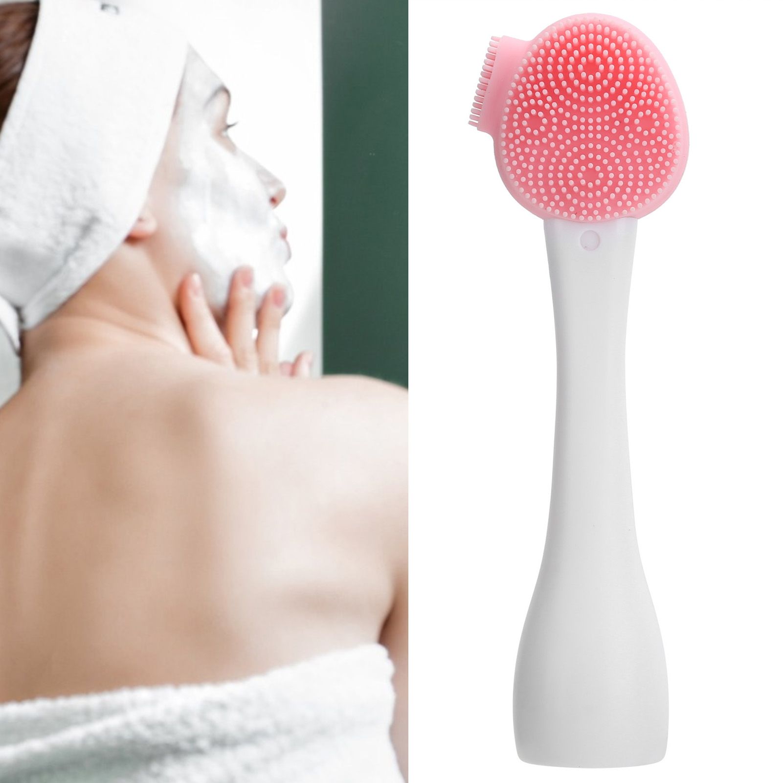 Handheld Silicone Face Cleaning Brush Mask DIY Mixing Stick Makeup Cleansing view 9