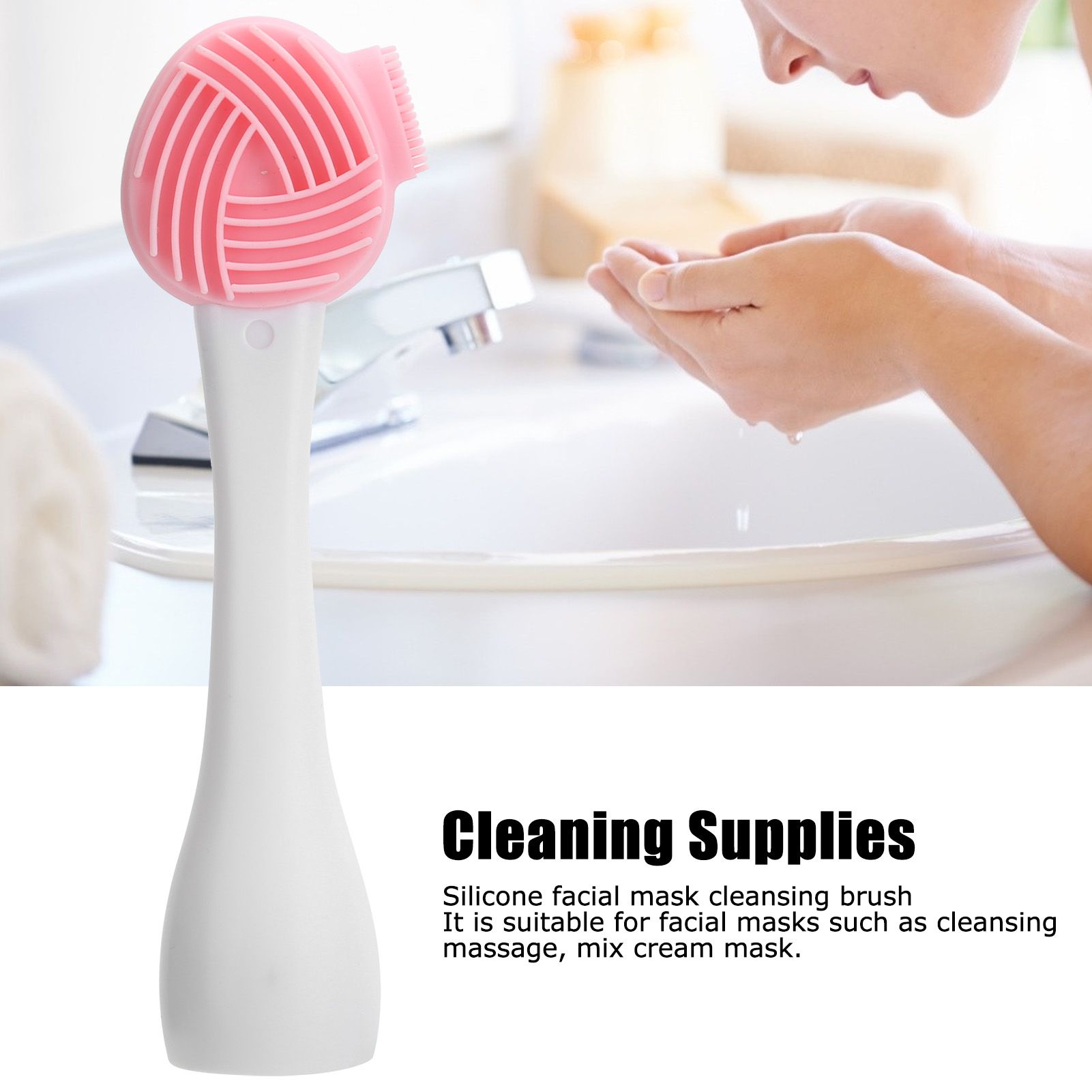 Handheld Silicone Face Cleaning Brush Mask DIY Mixing Stick Makeup Cleansing view 15