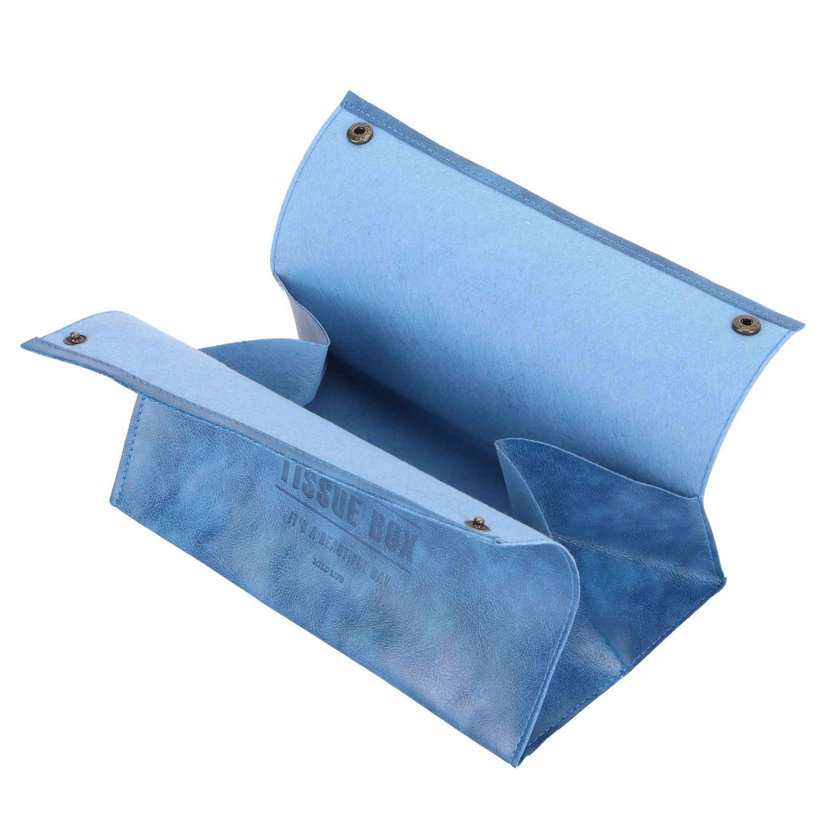PU Leather Originality Tissue Box Desktop Tissue Organizer for Bedroom Living view 2
