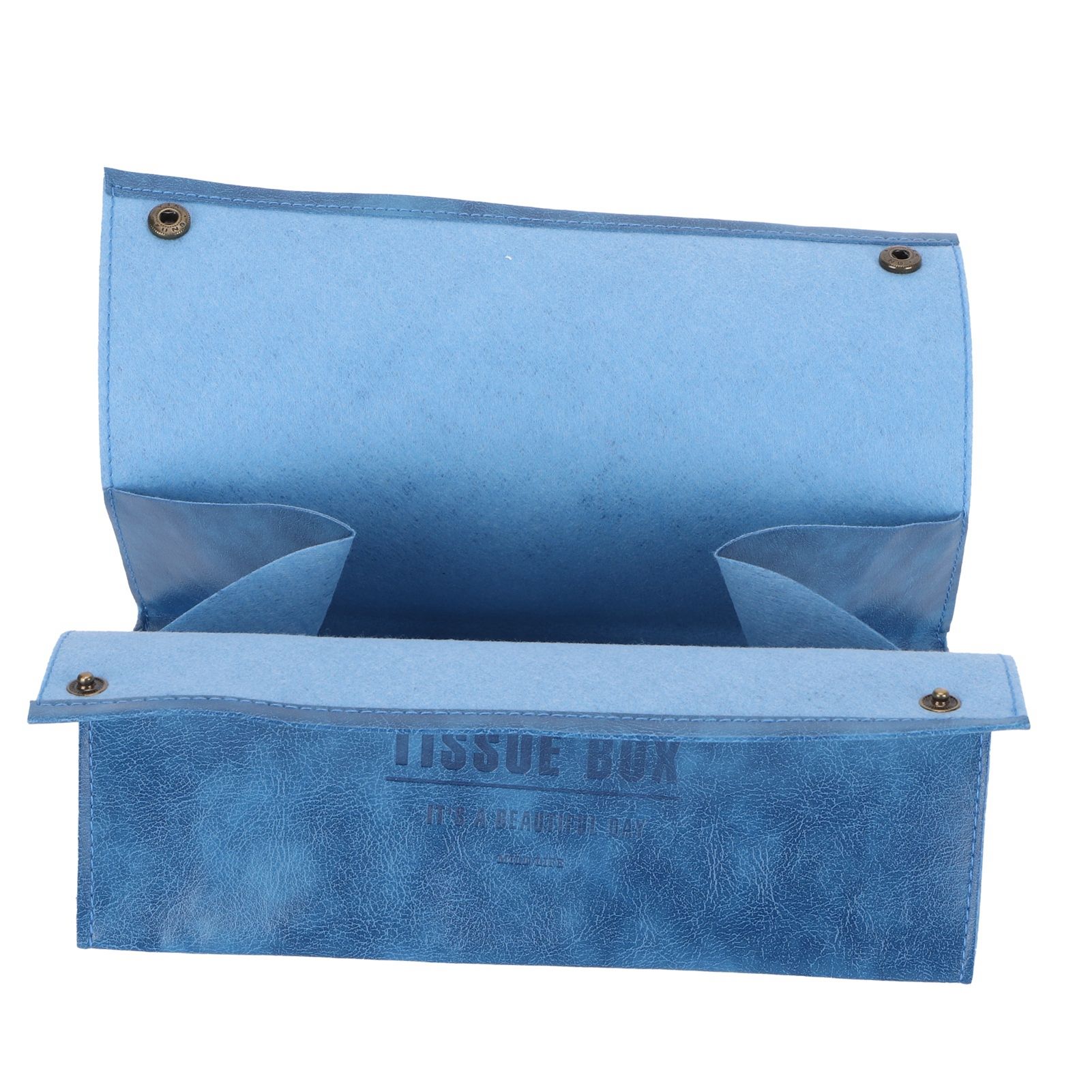 PU Leather Originality Tissue Box Desktop Tissue Organizer for Bedroom Living view 3