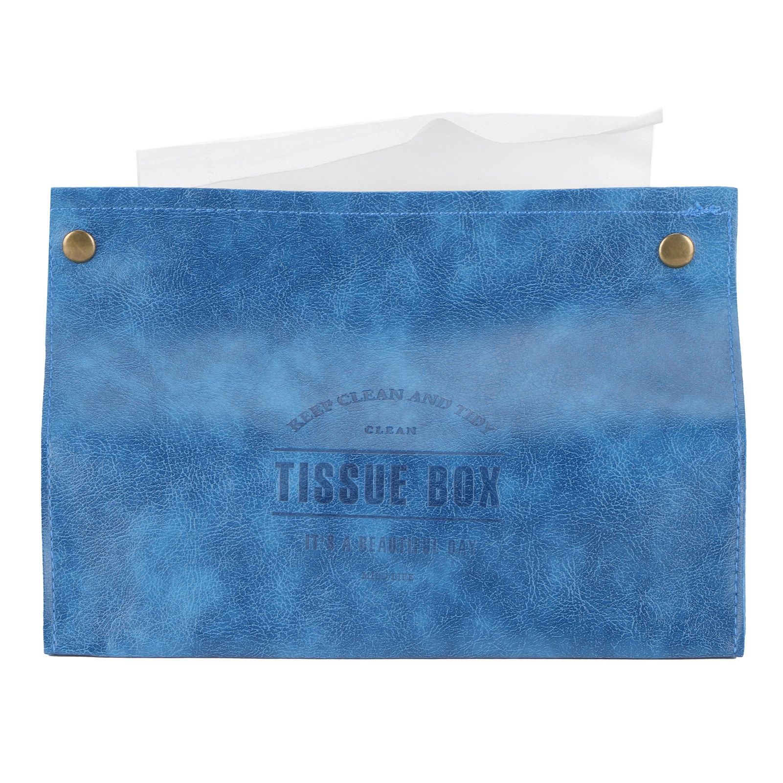 PU Leather Originality Tissue Box Desktop Tissue Organizer for Bedroom Living view 7