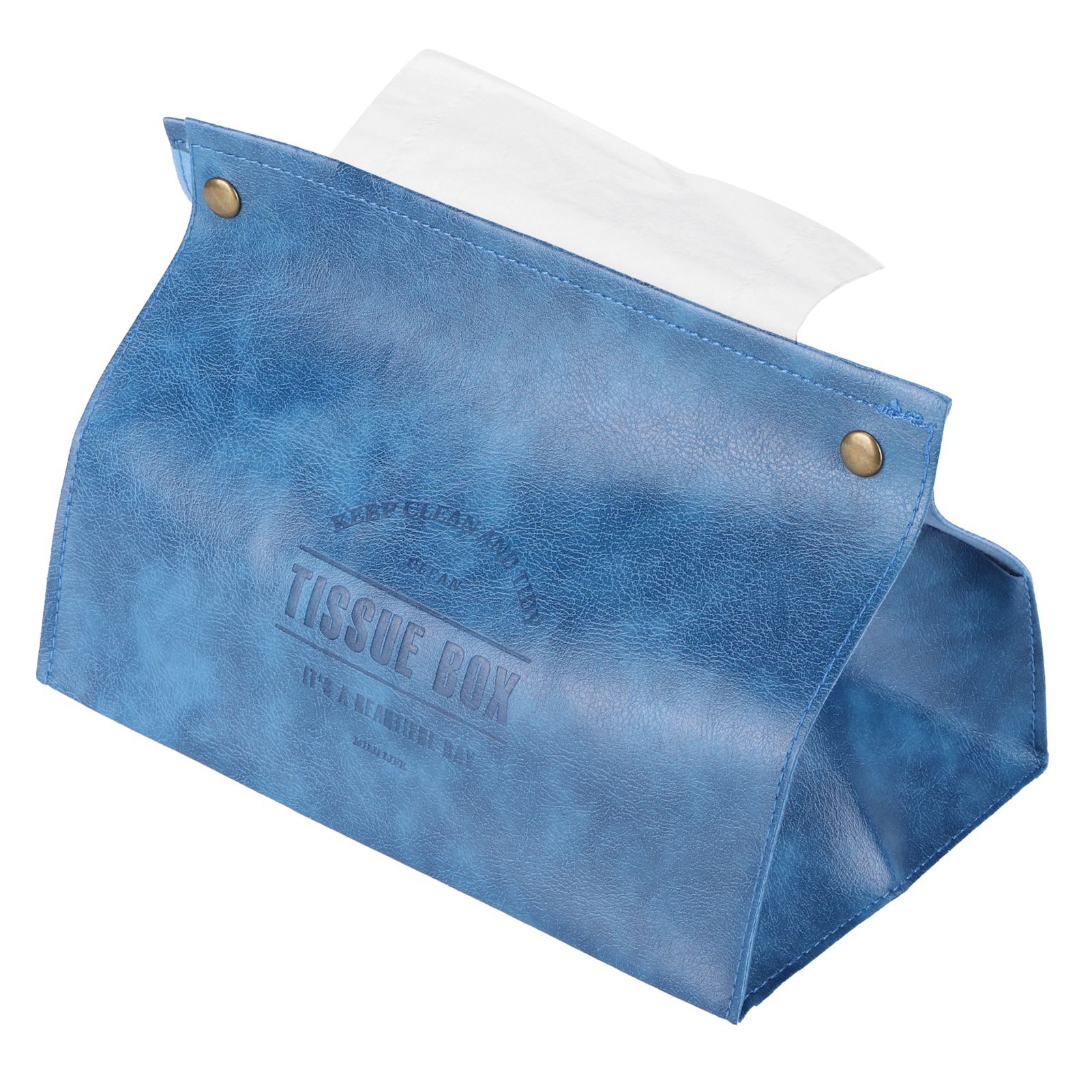 PU Leather Originality Tissue Box Desktop Tissue Organizer for Bedroom Living view 8