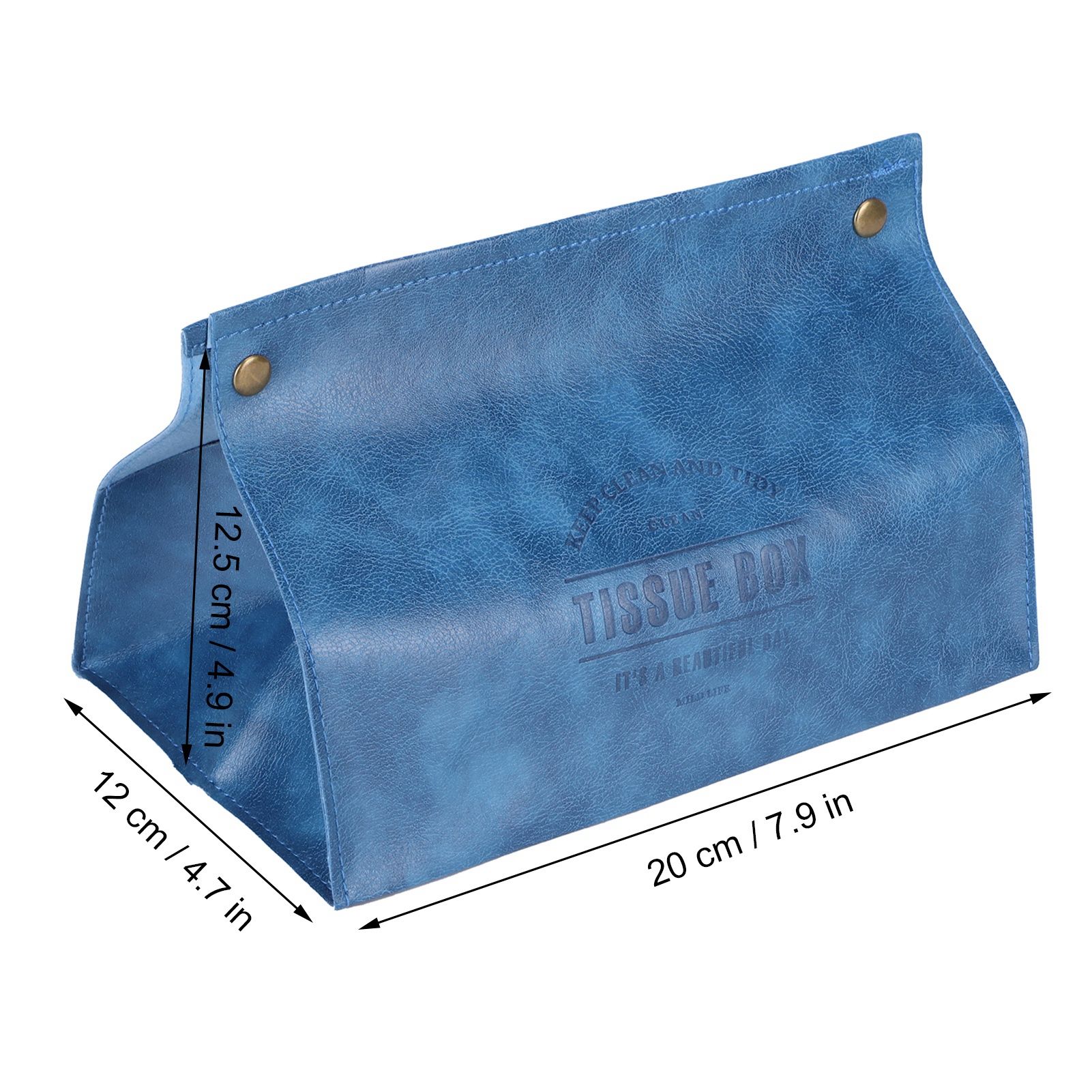 PU Leather Originality Tissue Box Desktop Tissue Organizer for Bedroom Living view 15