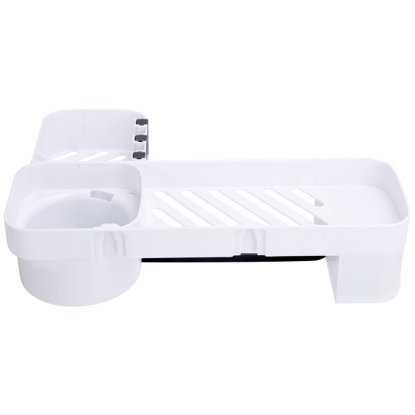 No Drilling Corner Shower Shelf Wall Mounted Bathroom Storage Rack with Towel view 7