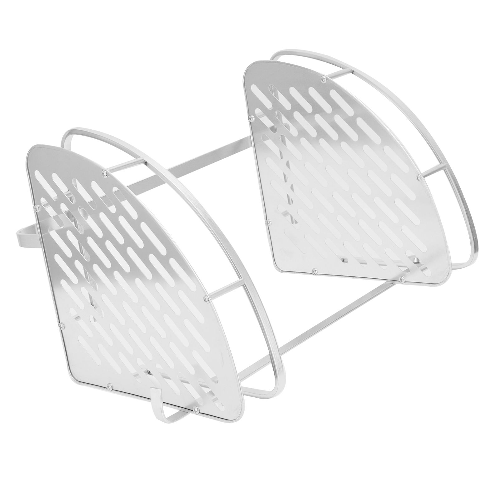 2 Layer Corner Shower Shelf Wall Mounted Aluminum Rack for Bathroom Kitchen view 7