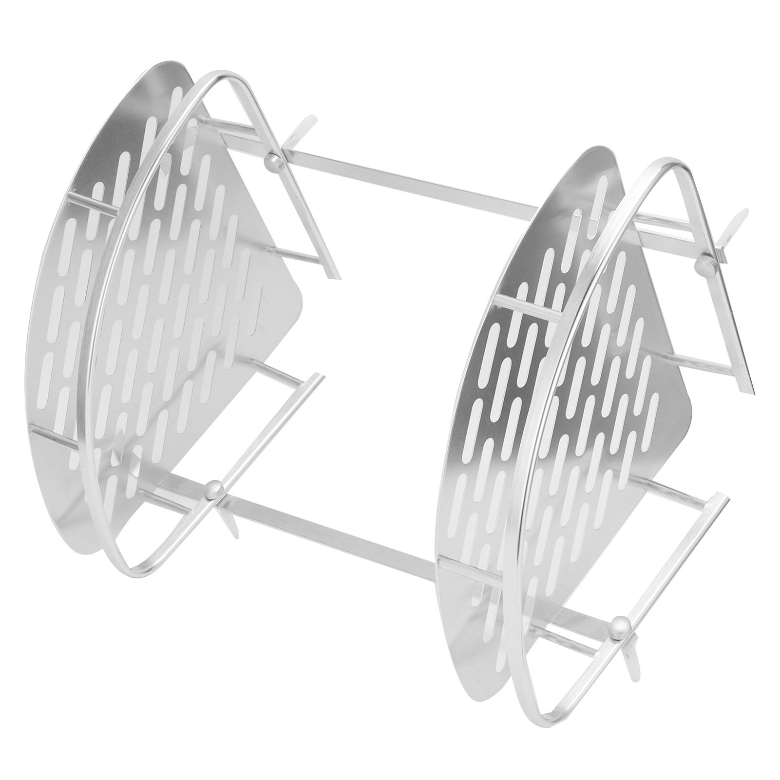 2 Layer Corner Shower Shelf Wall Mounted Aluminum Rack for Bathroom Kitchen view 8