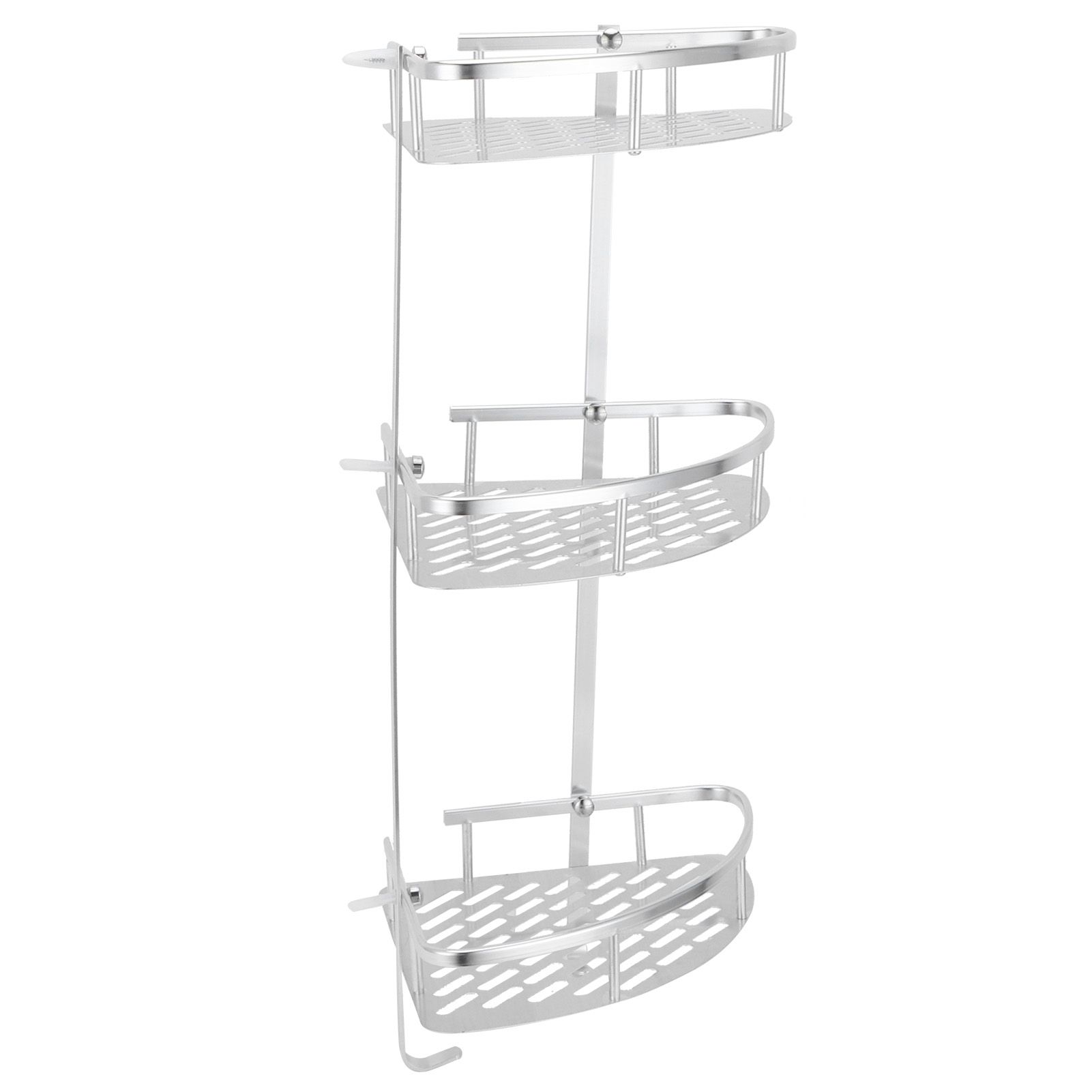 3 Tiers Corner Shower Shelf Wall Mounted Shower Organizer Storage Rack for view 5