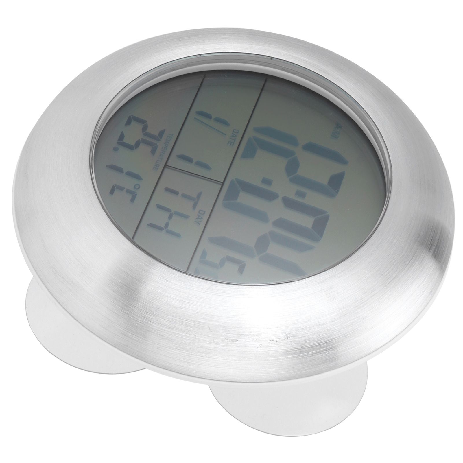 Shower Wall Clock Portable Waterproof Digital Clock with Temperature Calendar view 7