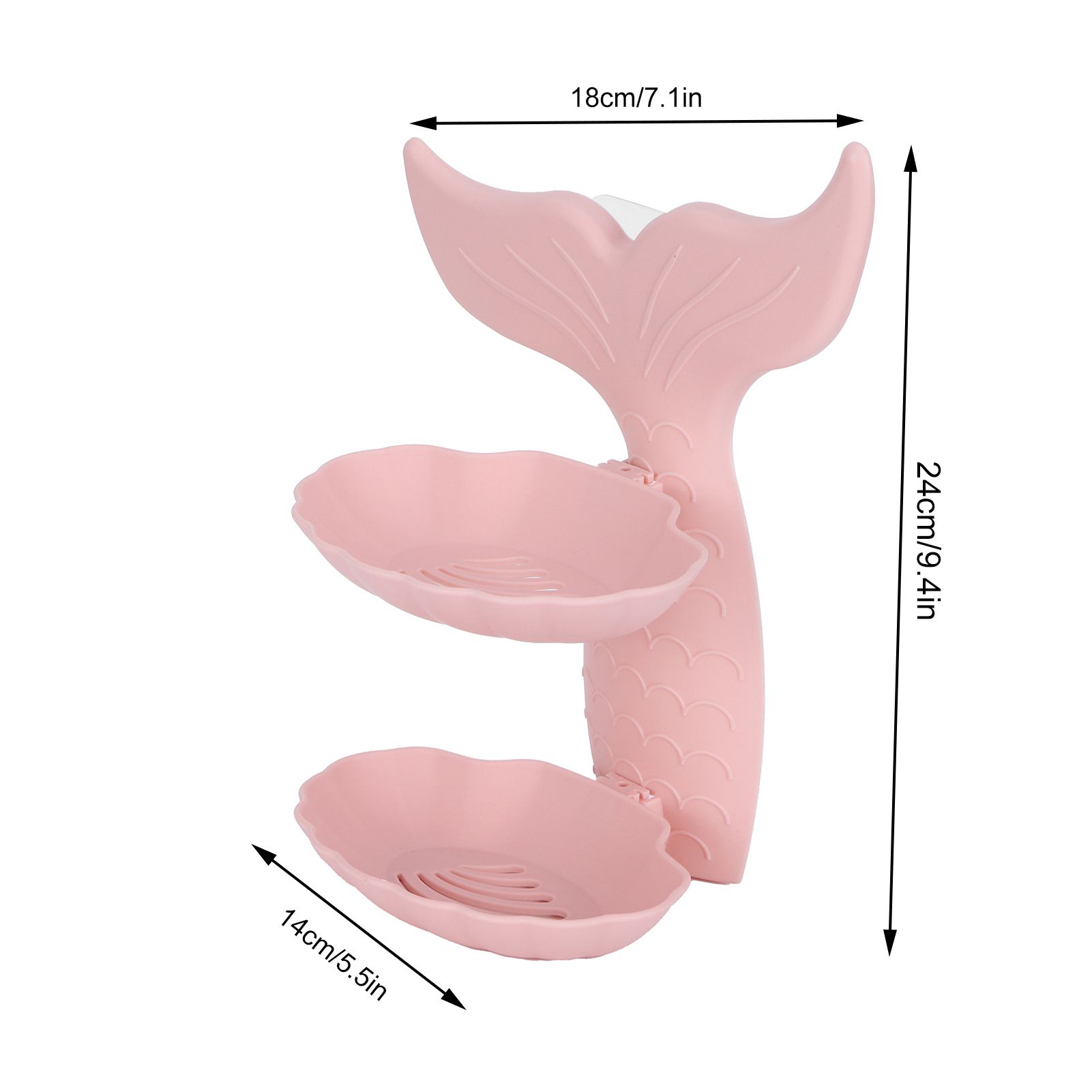 Double Layers Soap Box Wall-Mounted Soap Holder Drain Rack for Bathroom Supplies view 14