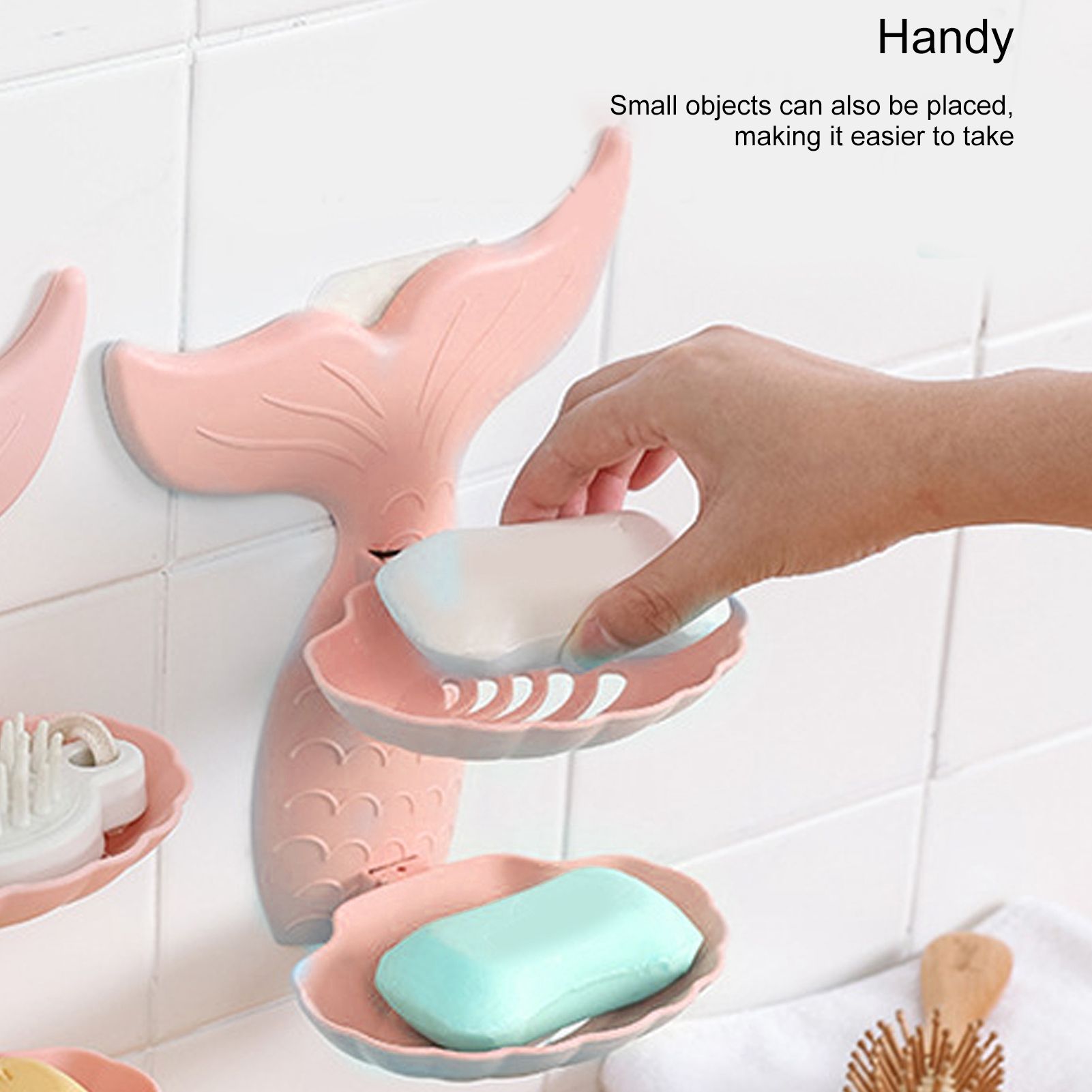 Double Layers Soap Box Wall-Mounted Soap Holder Drain Rack for Bathroom Supplies view 15