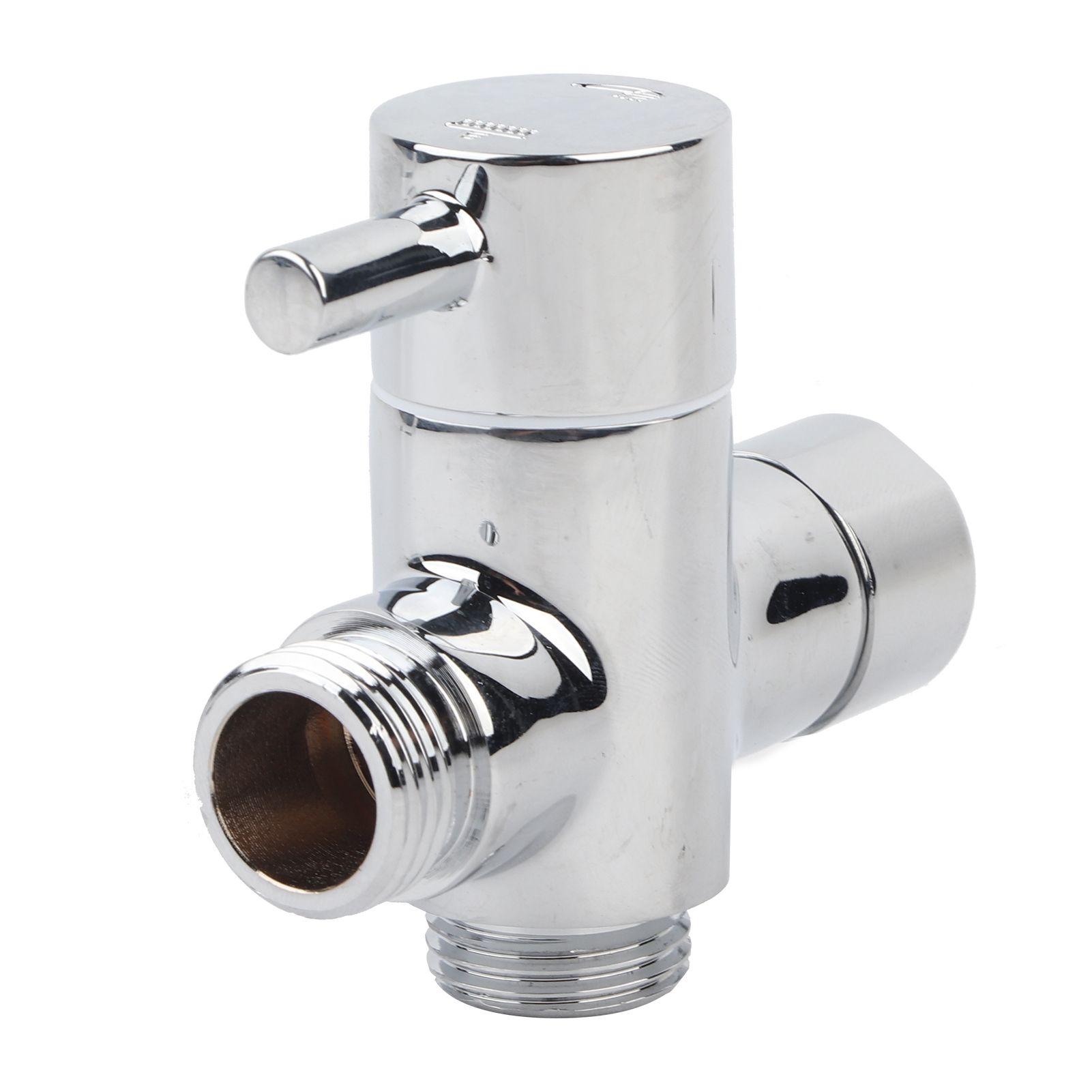 G1/2 Shower Head Diverter Valve Shower Arm Splitter for Hand Showerhead and view 2