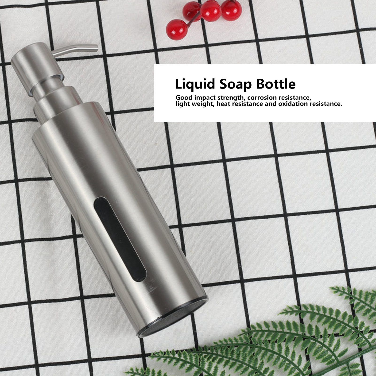 Liquid Soap Dispenser Shower Gel Lotion Bottle Container Home Bathroom Accessory view 14