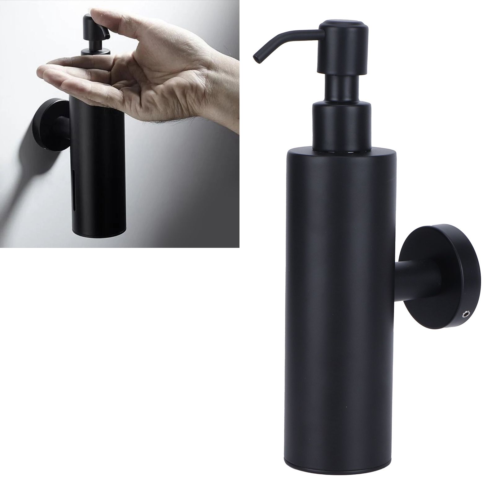 200ml Round Soap Dispenser Wall‑Mounted Shampoo Shower Gel Container Bathroom view 9