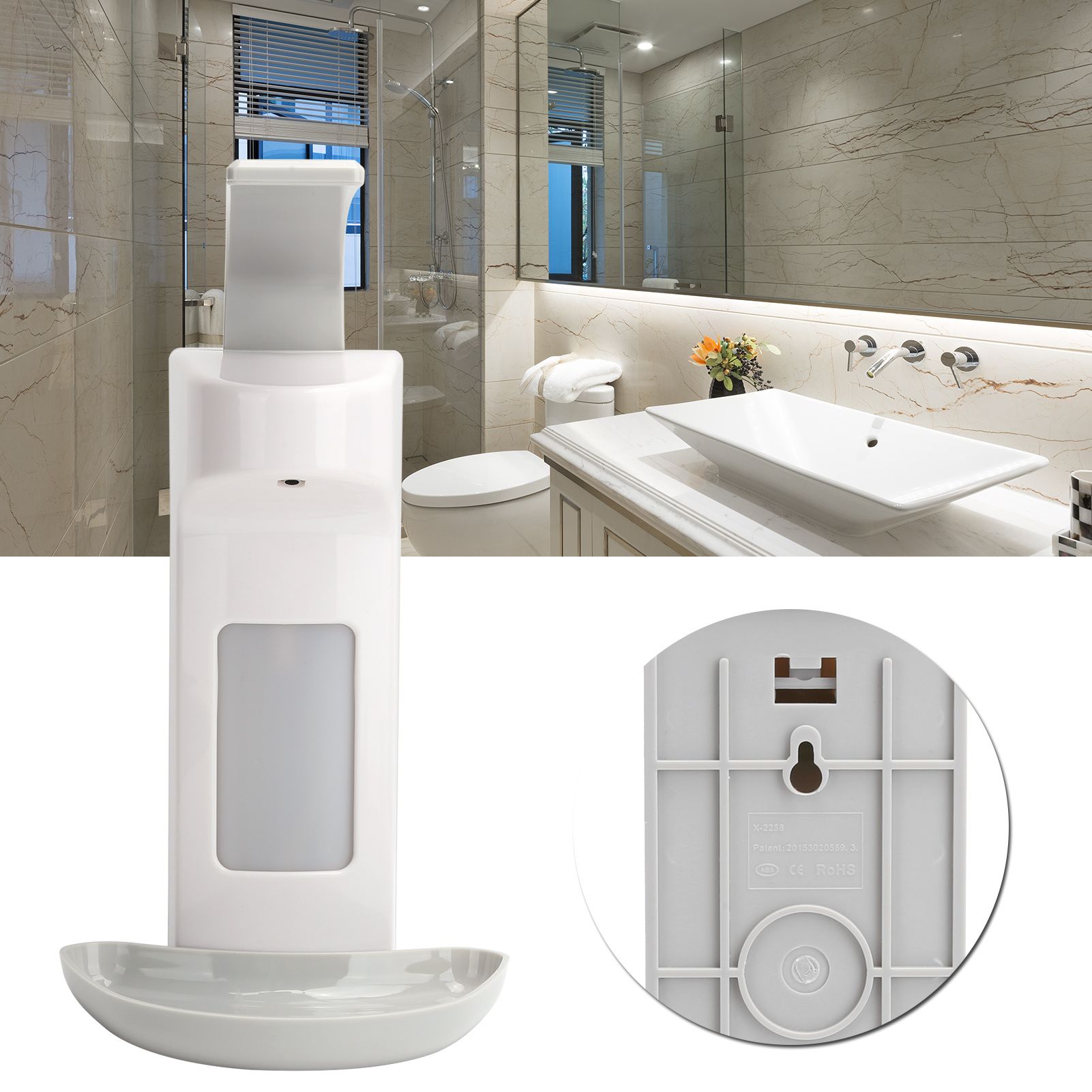 Soap Dispenser Wall Mounting Liquid Soap Container for Home Bathroom Toilet Hotel view 12