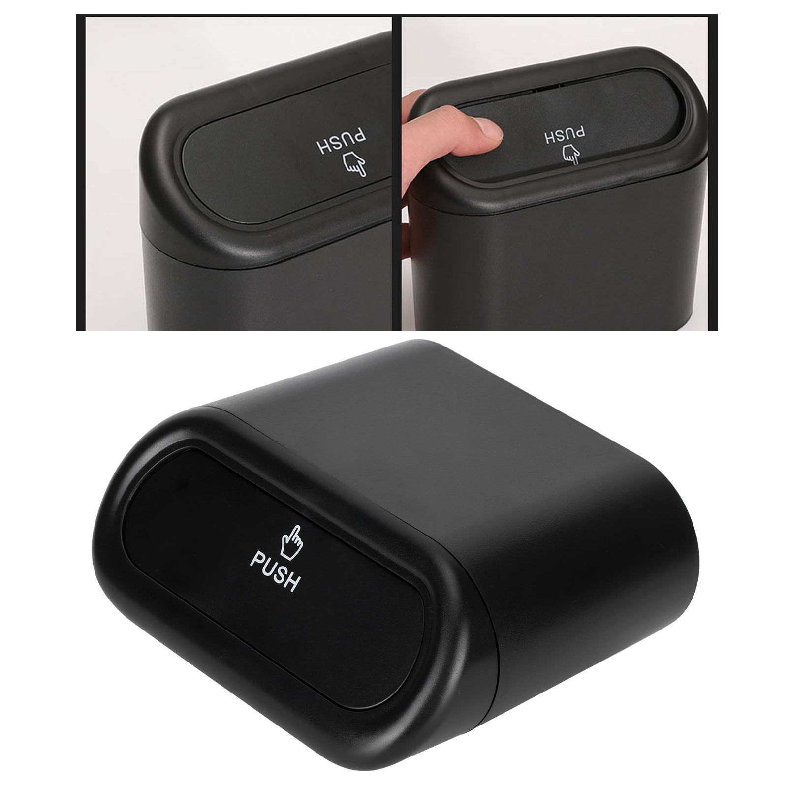 Car Trash Can Portable Hanging Garbage Waste Bin with Lid Vehicle Interior view 11