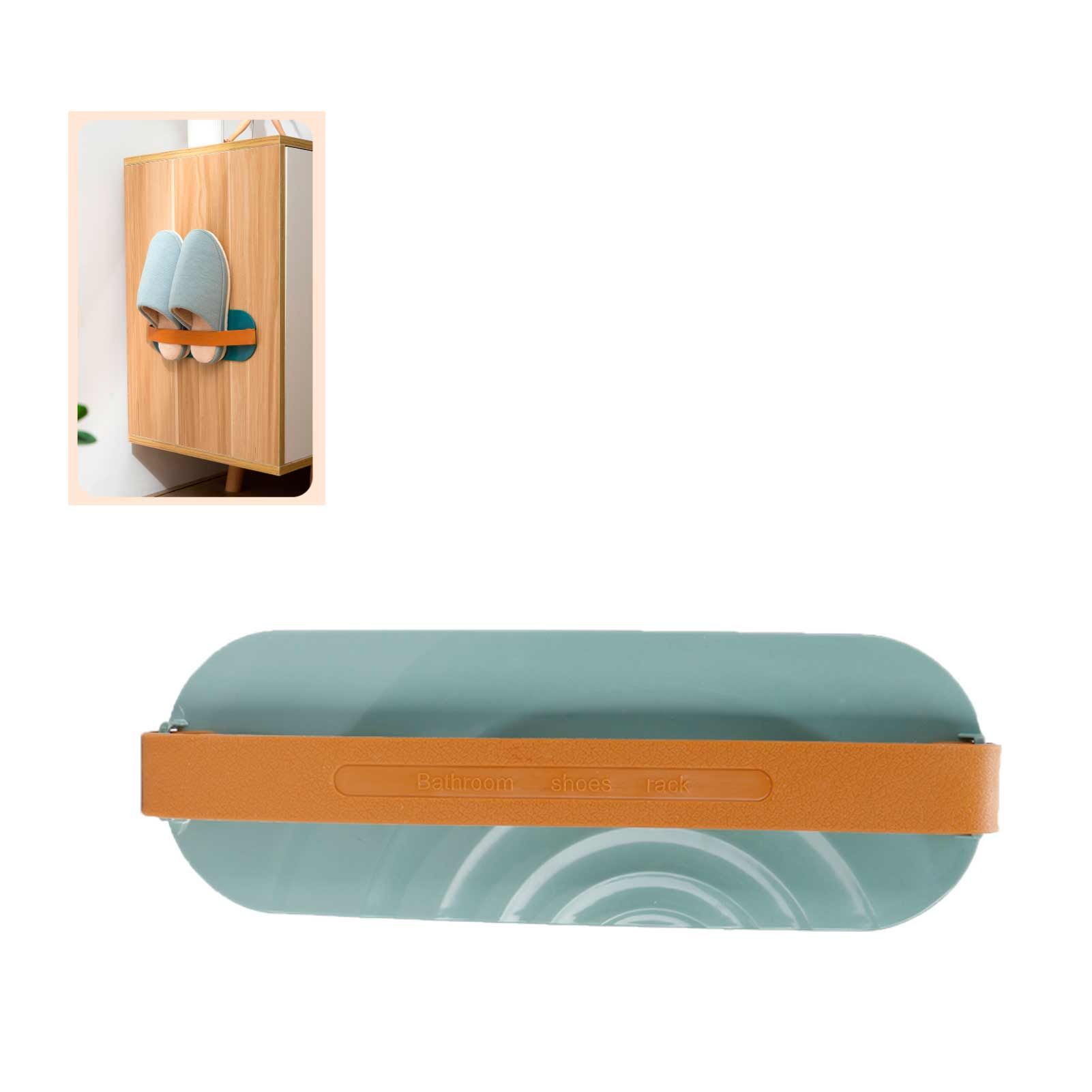 Wall Mounted Shoes Rack Slipper Holder Storage Organizer Hanging Drainage view 11