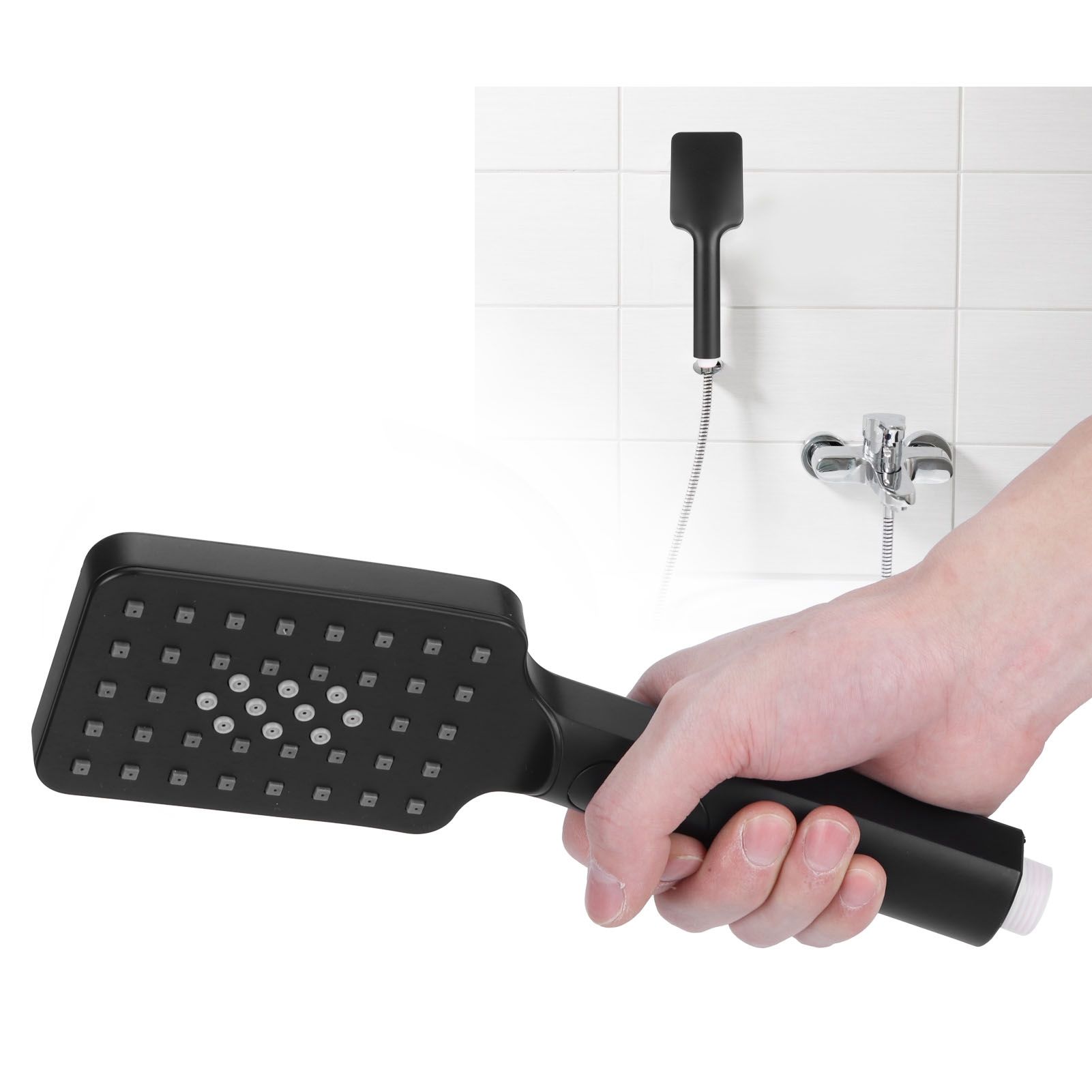 G1/2in High Pressure Handheld Shower Head Water Saving Shower Sprayer Bathroom view 12