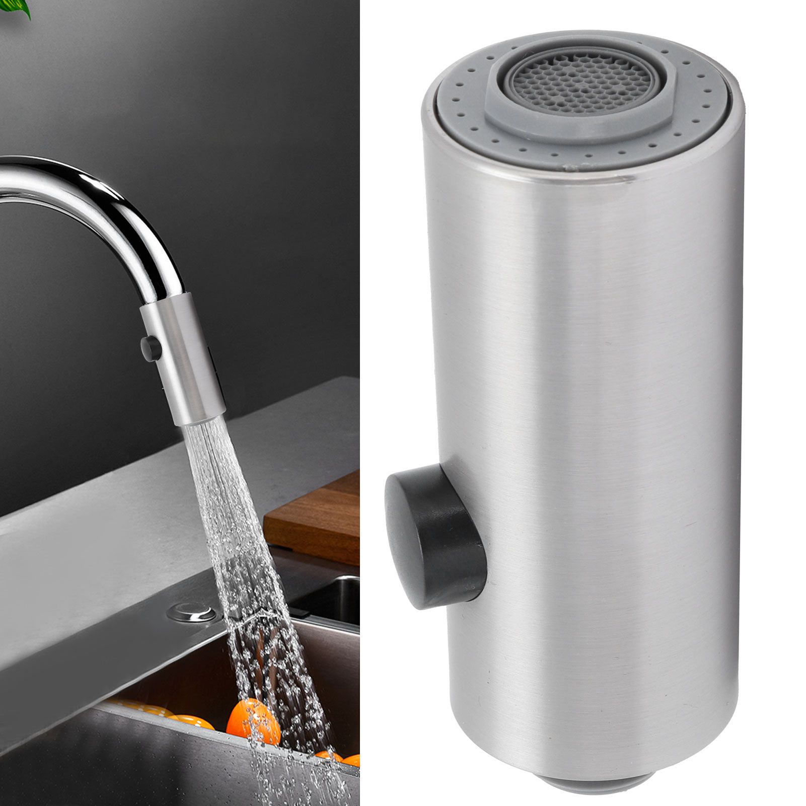 G1/2 Kitchen Sink Faucet Tap PullOut Spray Head Replacement Faucet Shower view 12