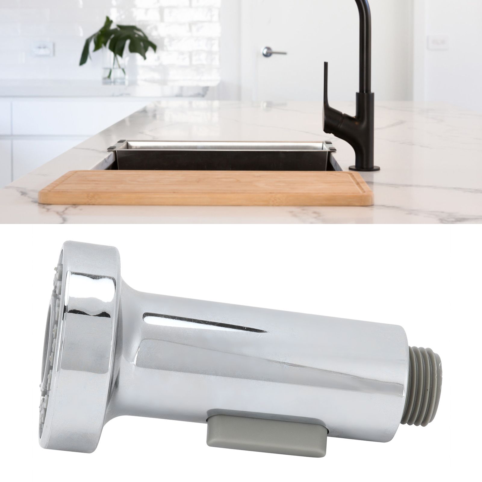 G1/2in Pull Out Faucet Nozzle Adjustable Washable Kitchen Tap Sprayer Head view 11