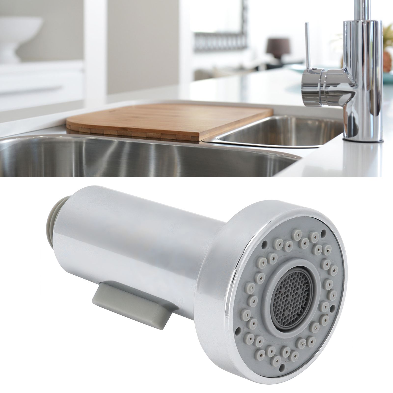 G1/2in Pull Out Faucet Nozzle Adjustable Washable Kitchen Tap Sprayer Head view 12