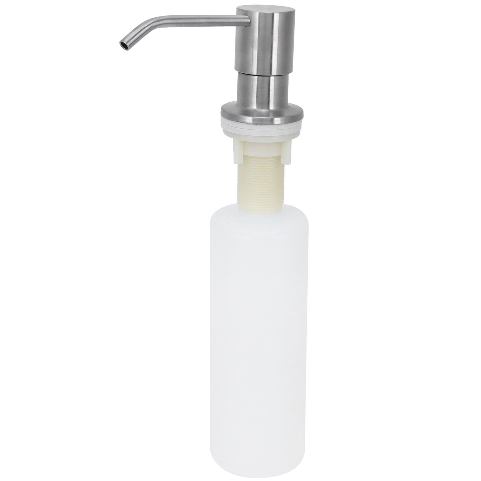 Kitchen Sink Soap Dispenser Brushed Refillable Reusable Lotion Pump Bottle view 2