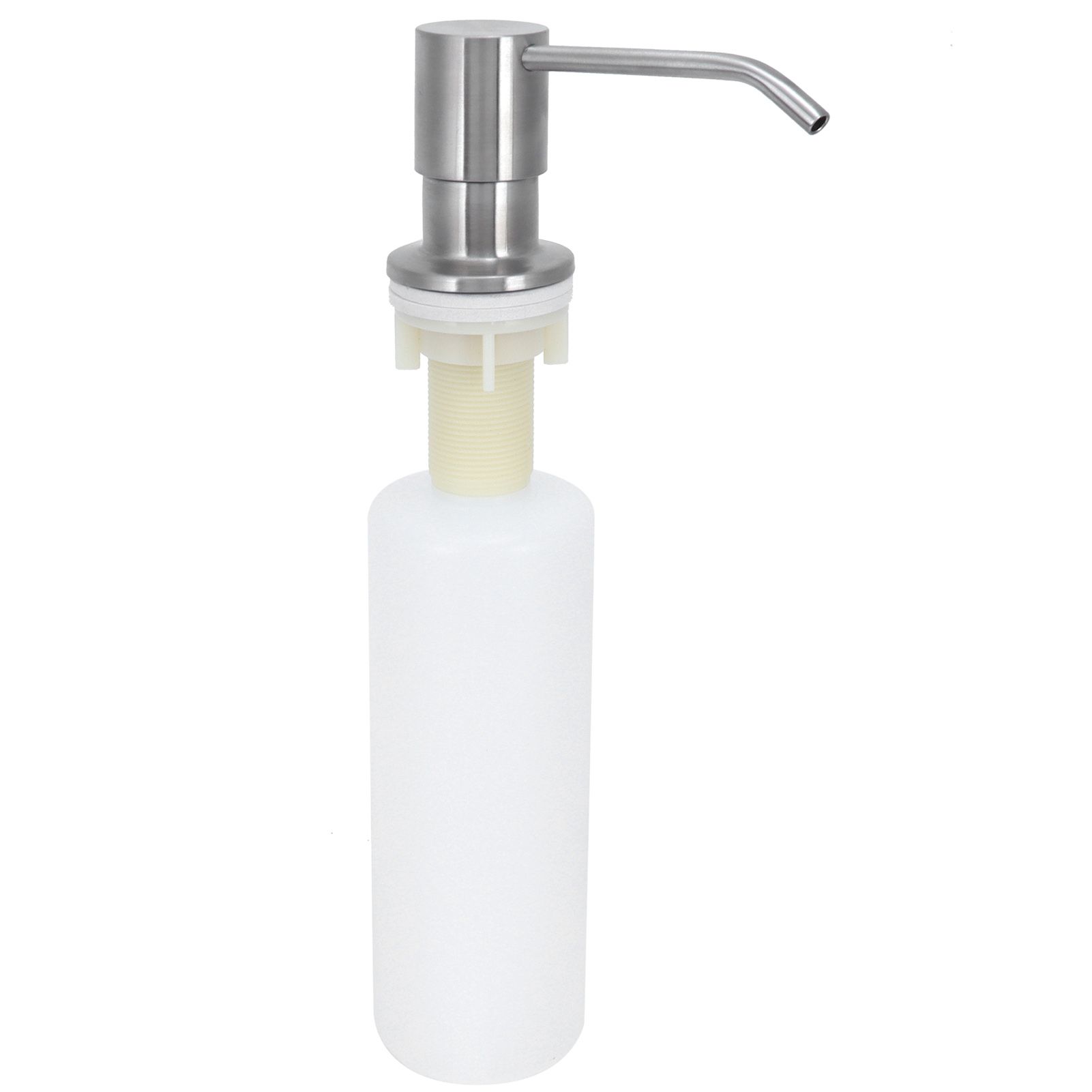 Kitchen Sink Soap Dispenser Brushed Refillable Reusable Lotion Pump Bottle view 3