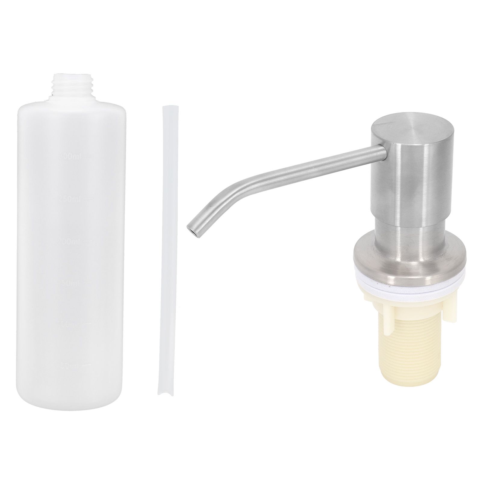 Kitchen Sink Soap Dispenser Brushed Refillable Reusable Lotion Pump Bottle view 5