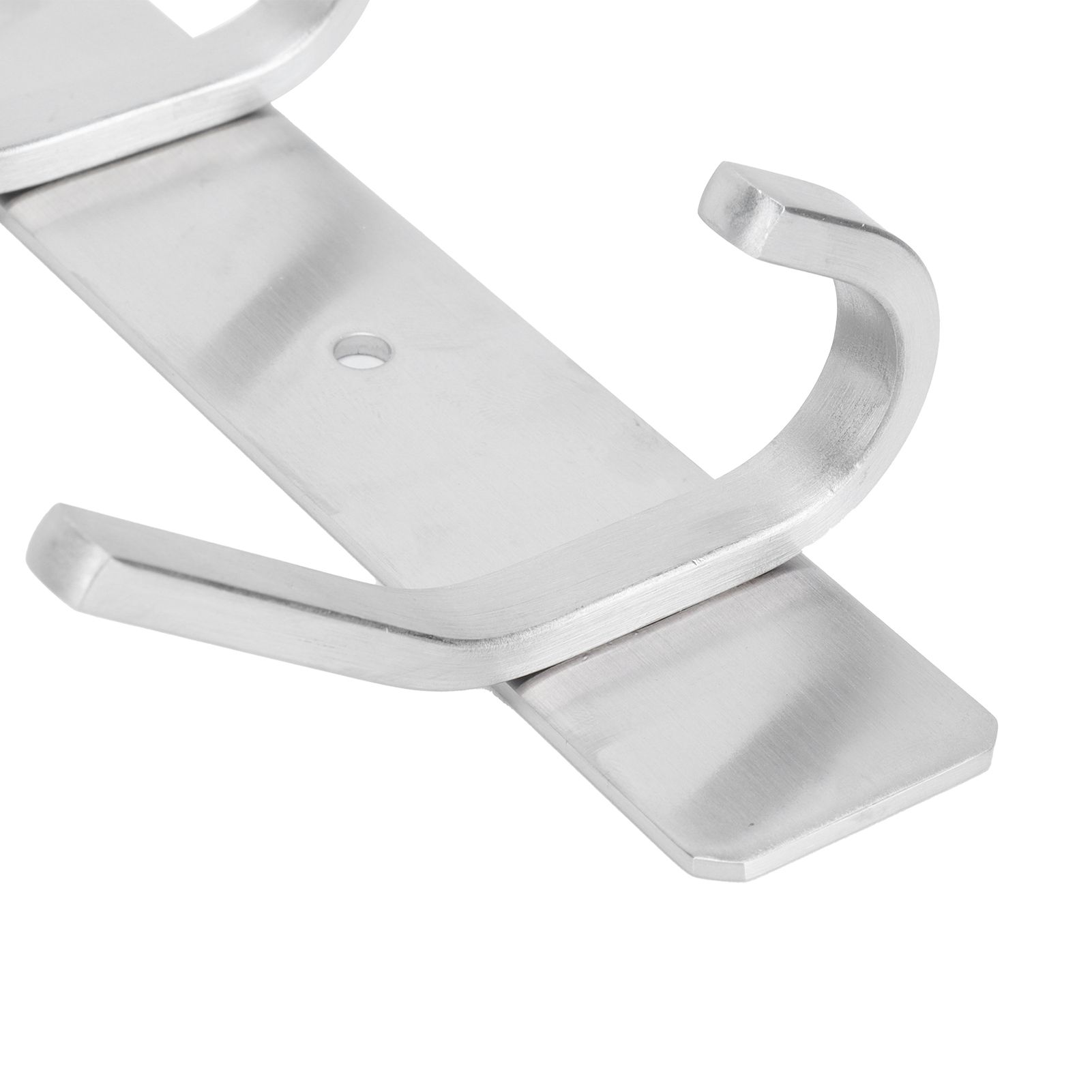 Stainless Steel Hook Wall Mounted Brushed Simple Style 4‑Hook Wall Hanger for view 13