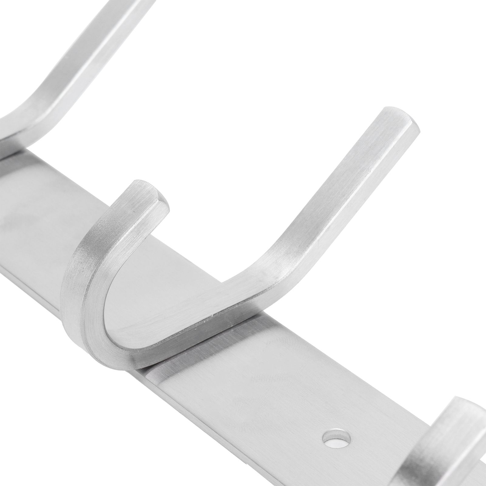 Stainless Steel Hook Wall Mounted Brushed Simple Style 4‑Hook Wall Hanger for view 15