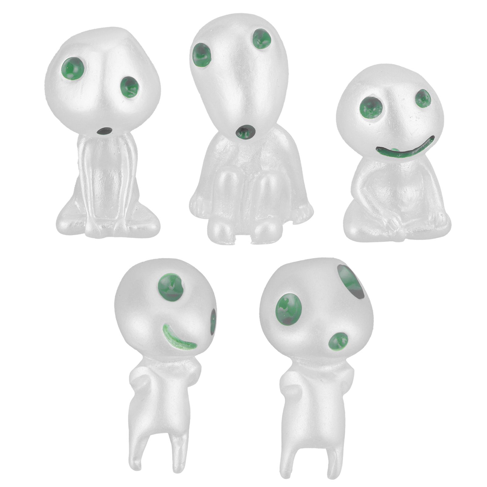 5Pcs Luminous Small Ornaments Outdoor Lawn Decoration Garden Statues for — image 1