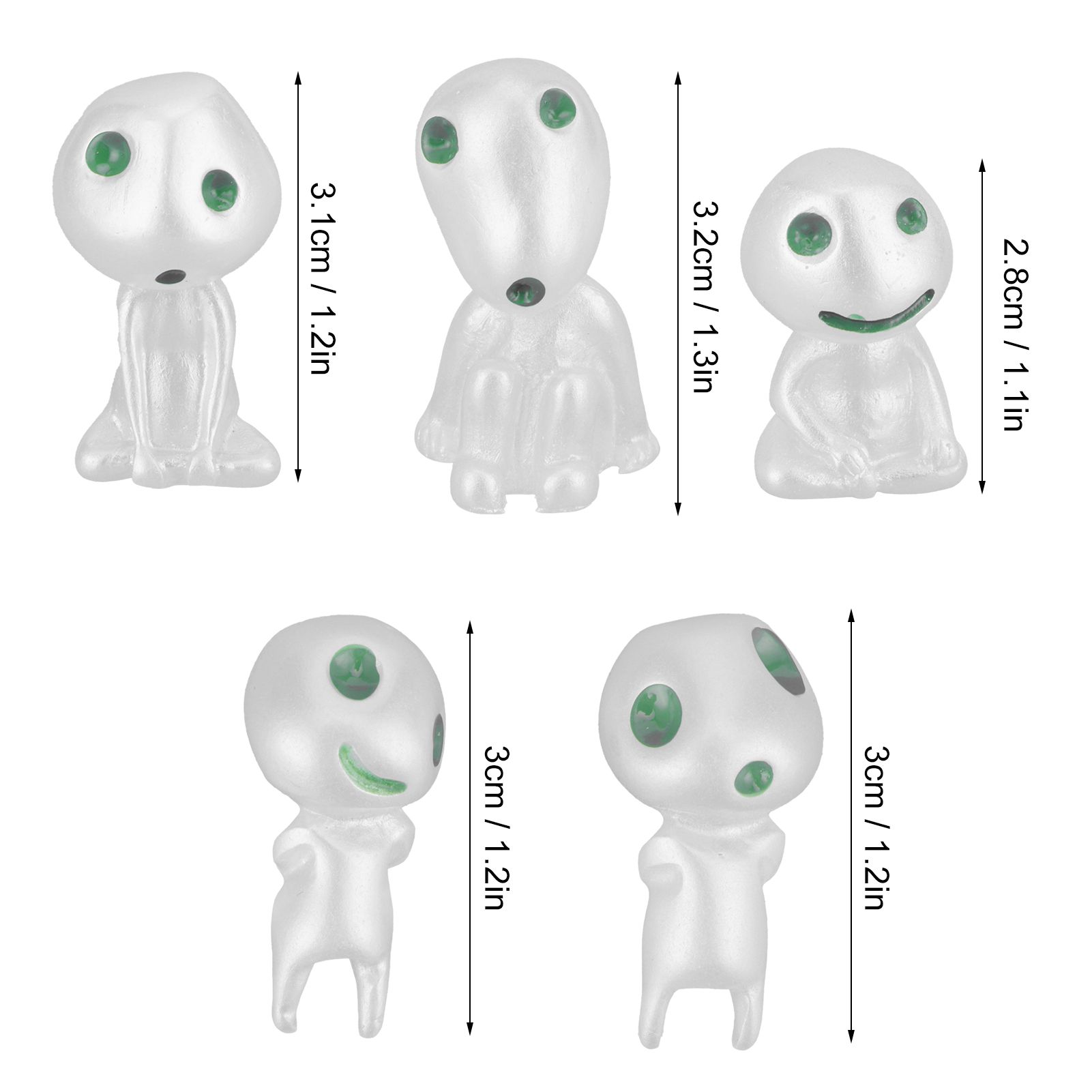5Pcs Luminous Small Ornaments Outdoor Lawn Decoration Garden Statues for view 15