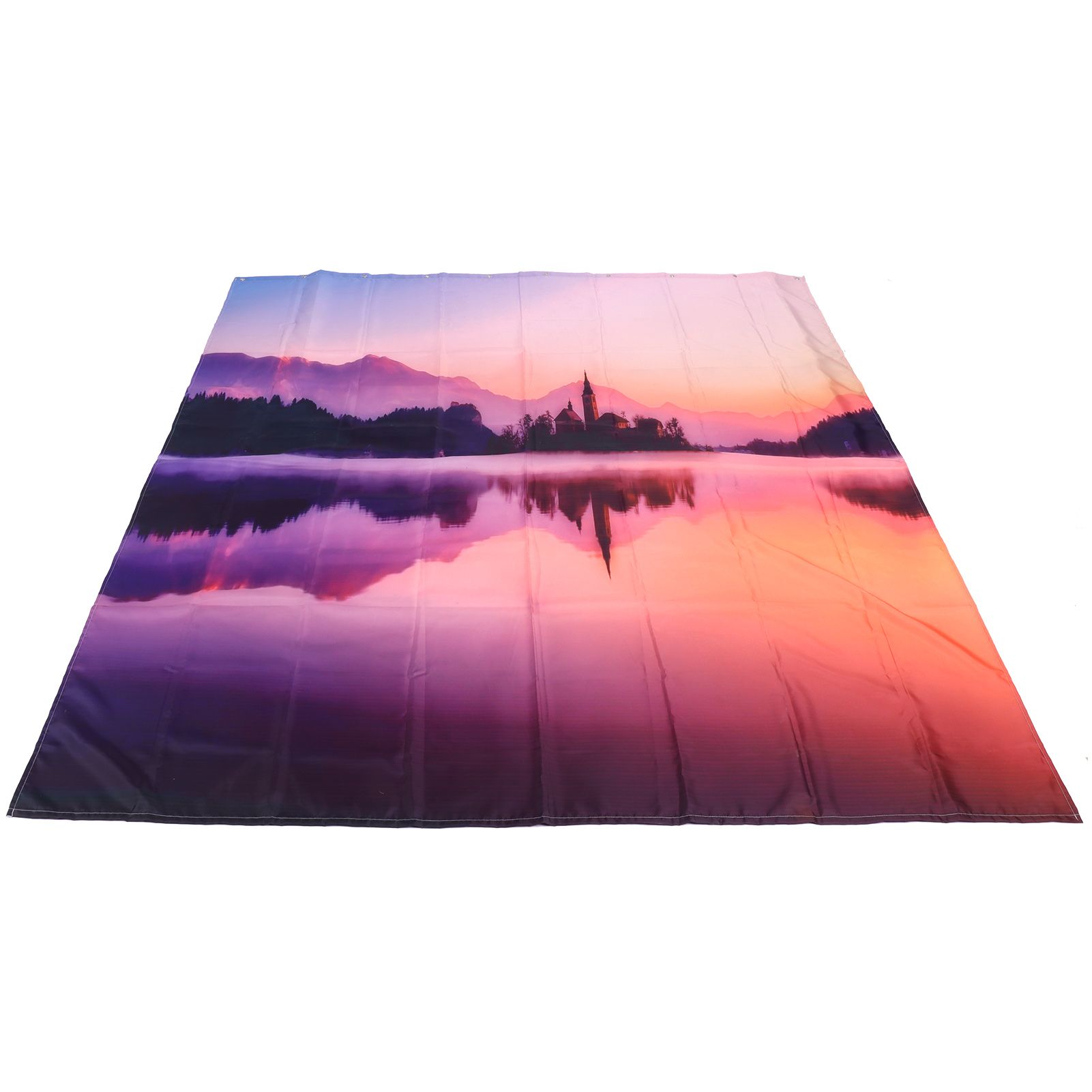 Bath Curtain Set with Rings Waterproof Thicken Bathroom Shower Curtain view 4