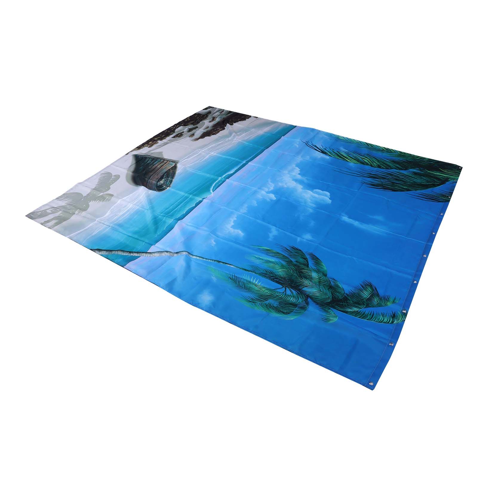 Shower Curtain Set with Hanging Rings No‑Punching Bath Curtain Bathroom view 2
