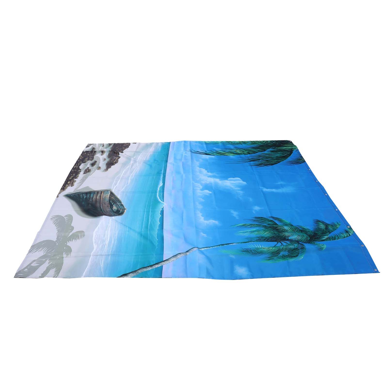 Shower Curtain Set with Hanging Rings No‑Punching Bath Curtain Bathroom view 3