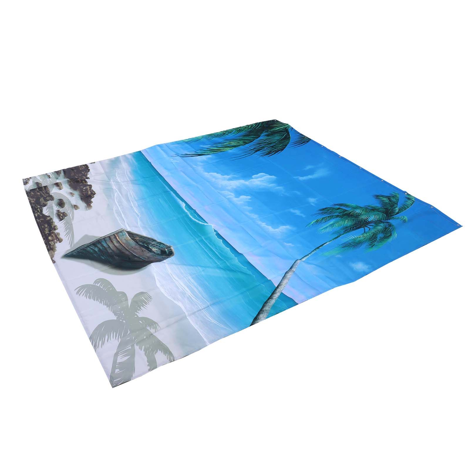 Shower Curtain Set with Hanging Rings No‑Punching Bath Curtain Bathroom view 4